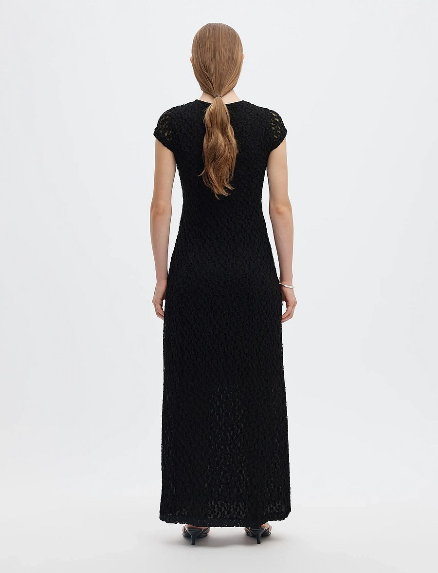 Selected - SLWVIKA ANKLE DRESS - maxi dresses - black - 2
