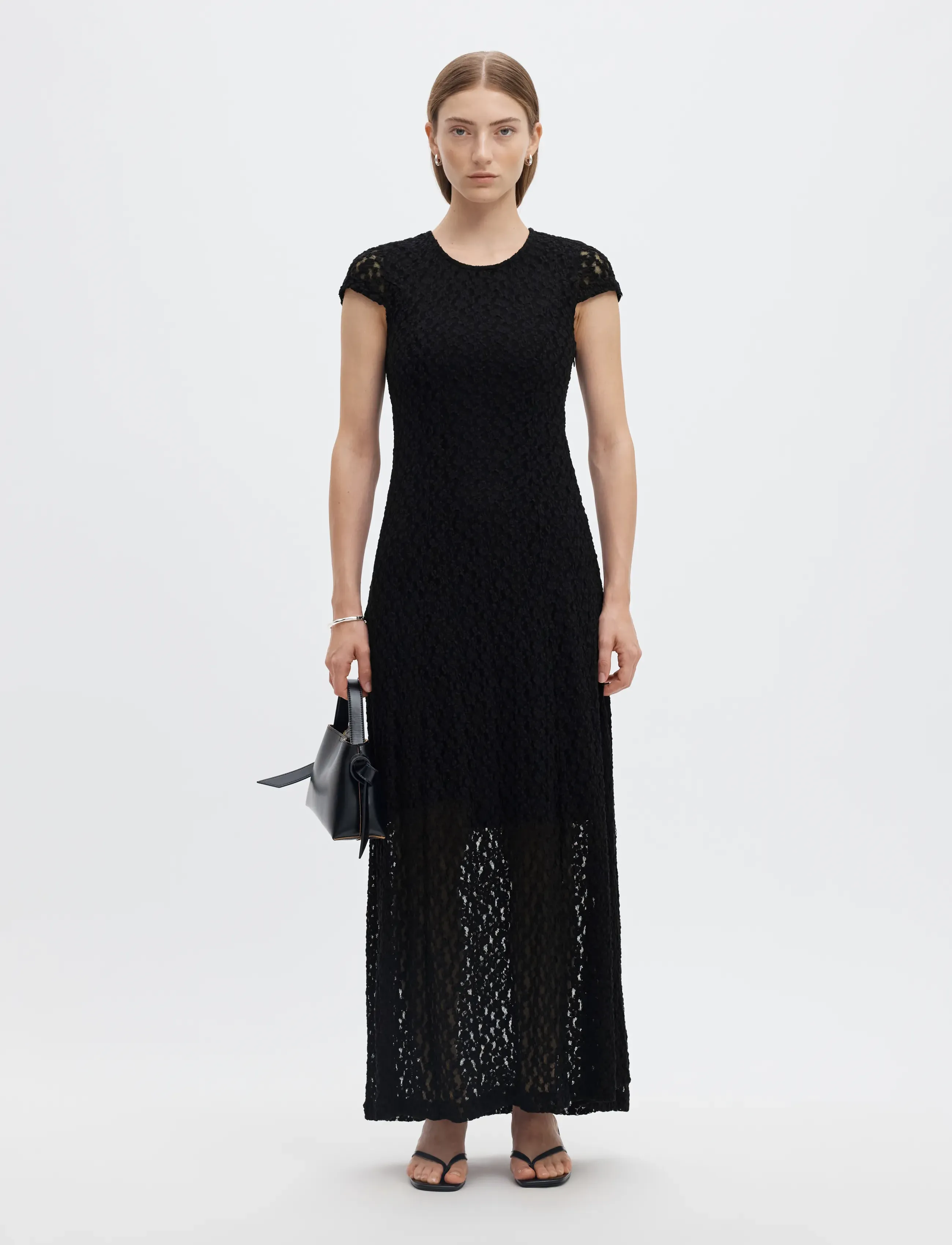 Selected - SLWVIKA ANKLE DRESS - maxi dresses - black - 3