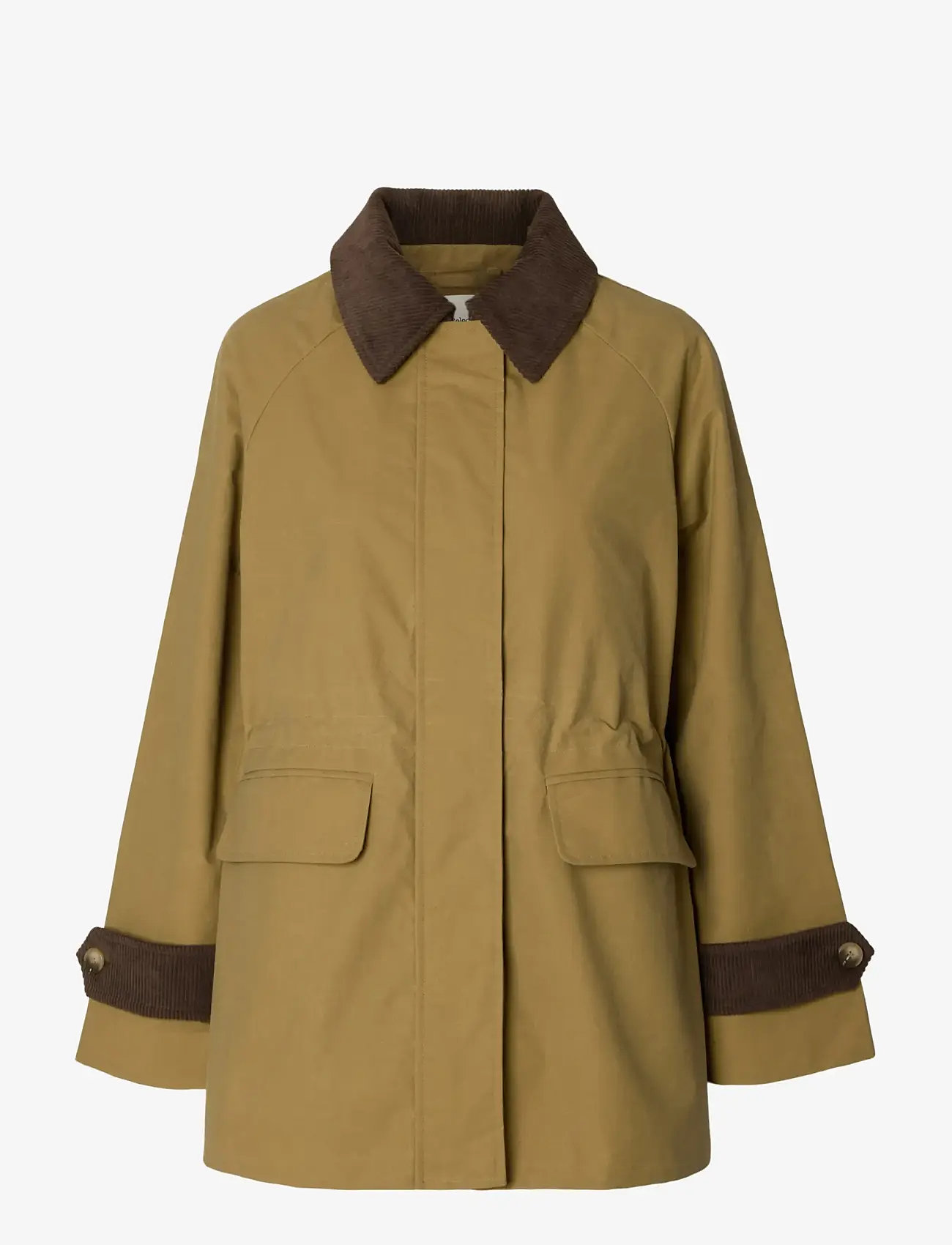 Selected - SLFWILMA WAXED CLAIR JACKET NOOS - utility-jacken - tigers eye - 1