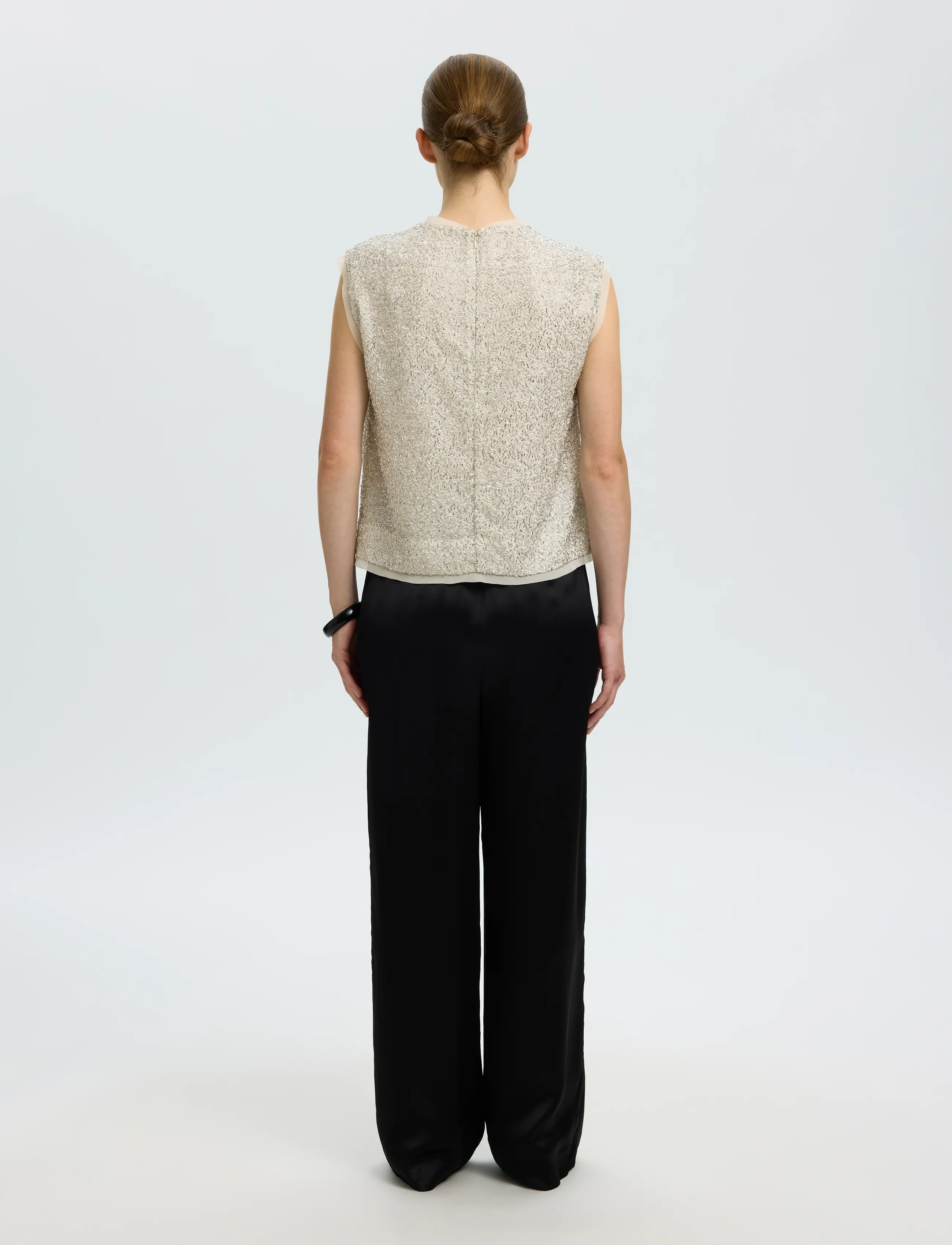 Selected - SLWELLIE SL TOP - Ärmlösa blusar - silver birch - 2