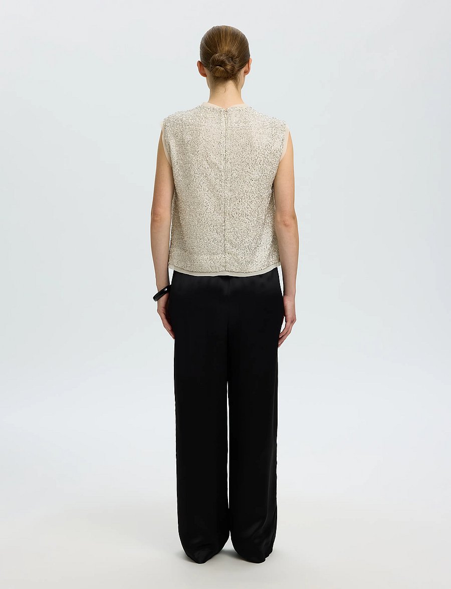 Selected - SLWELLIE SL TOP - Ärmlösa blusar - silver birch - 2