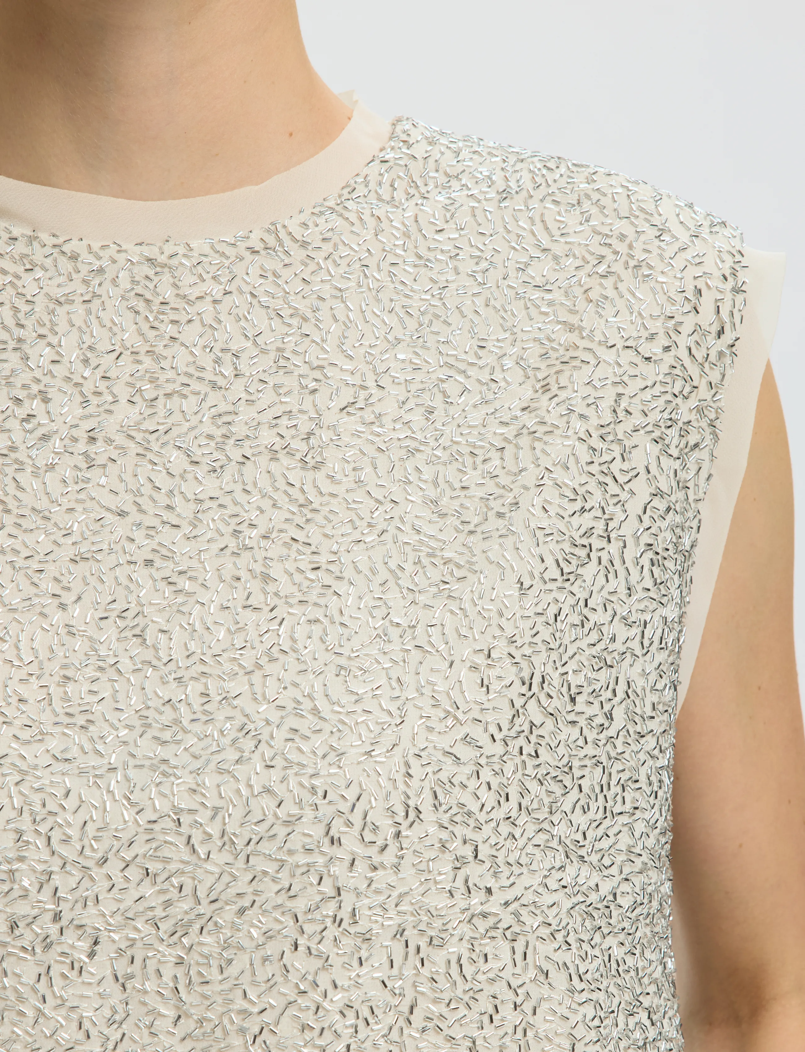 Selected - SLWELLIE SL TOP - Ärmlösa blusar - silver birch - 4