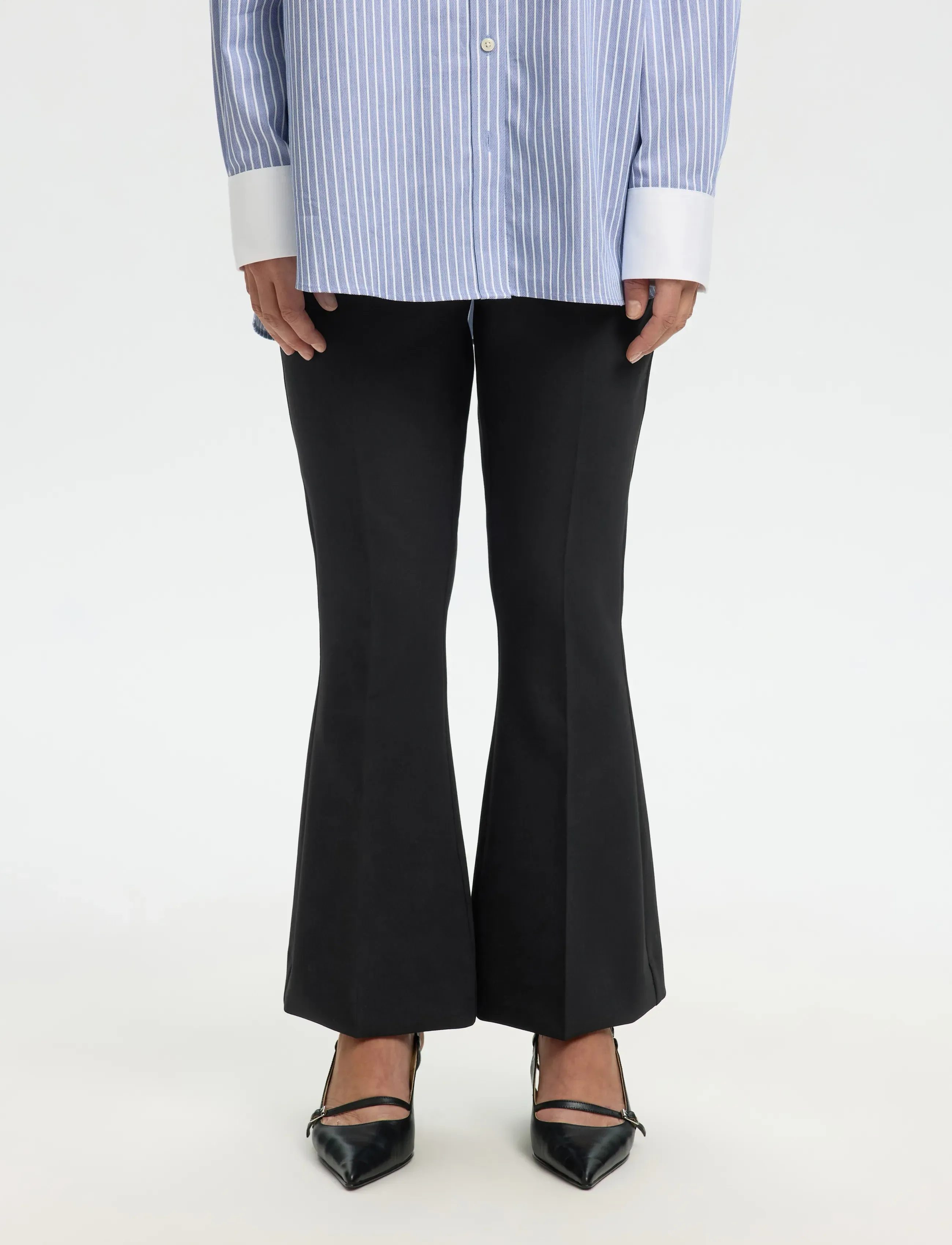 Slfslim Rita Kick Flared Cropped Mw Pant