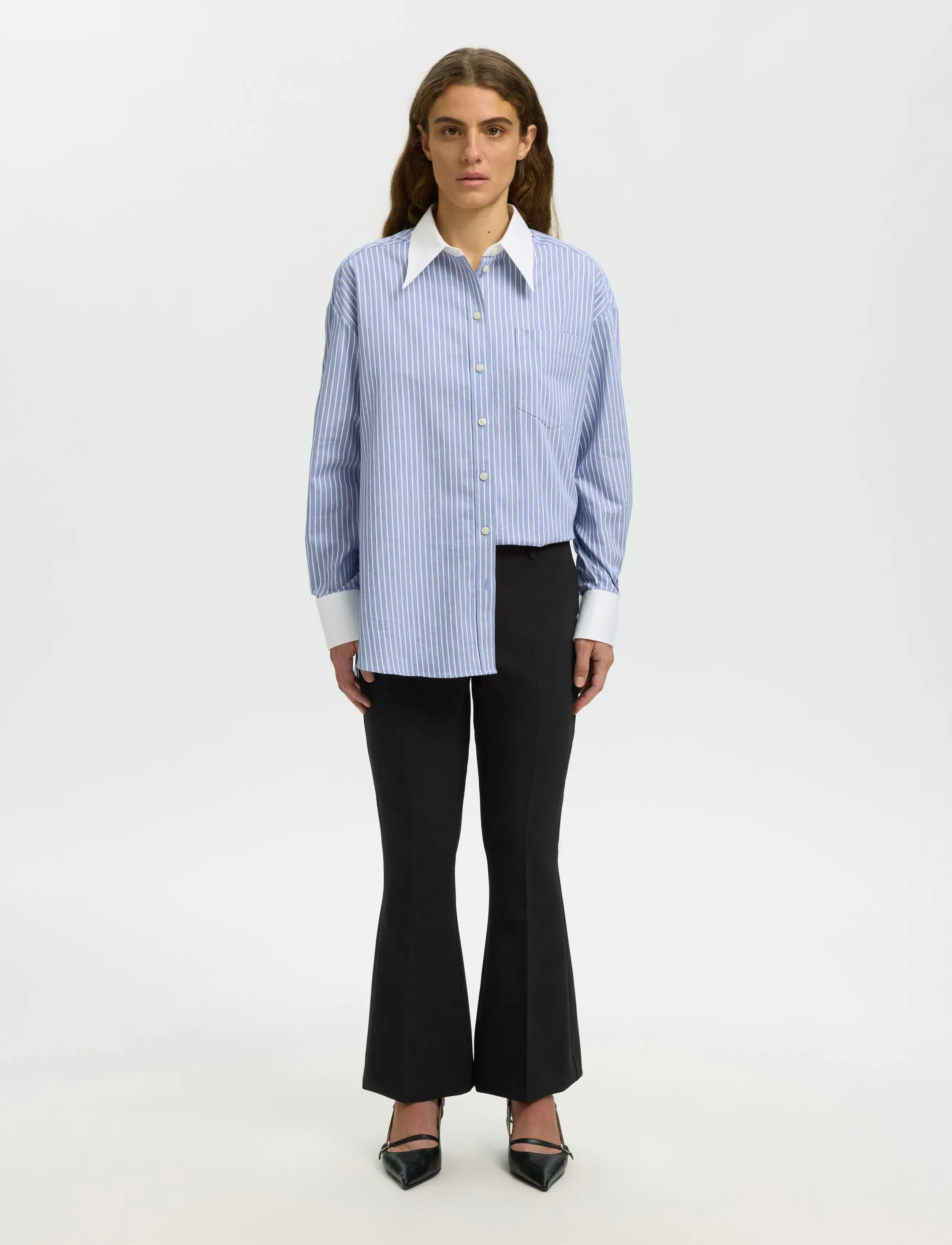 SELECTED Slfslim Rita Kick Flared Cropped Mw Pant leggings dam – bild 5