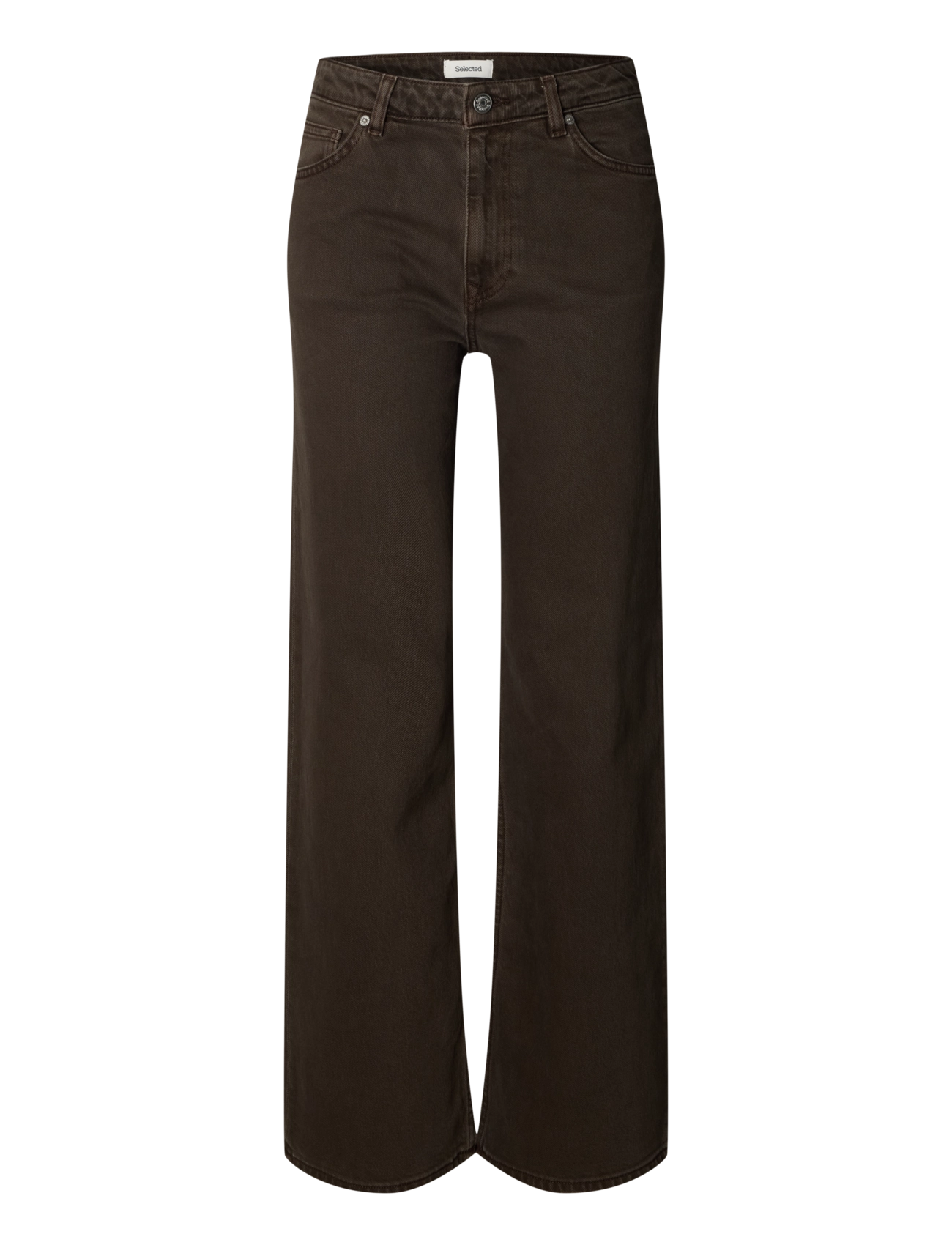 Selected - SLWWIDE BEA-KORI COLORED HW JEANS NOOS - hosen mit weitem bein - delicioso - 1