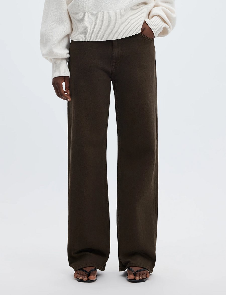 Selected - SLWWIDE BEA-KORI COLORED HW JEANS NOOS - hosen mit weitem bein - delicioso - 0