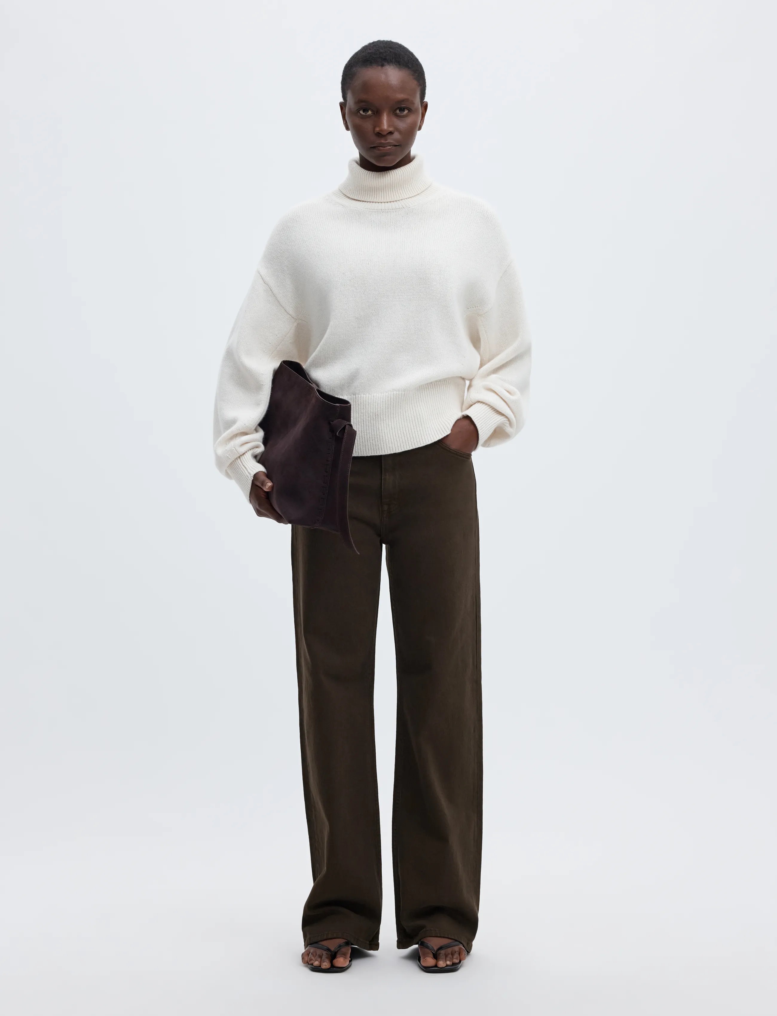 Selected - SLWWIDE BEA-KORI COLORED HW JEANS NOOS - hosen mit weitem bein - delicioso - 5