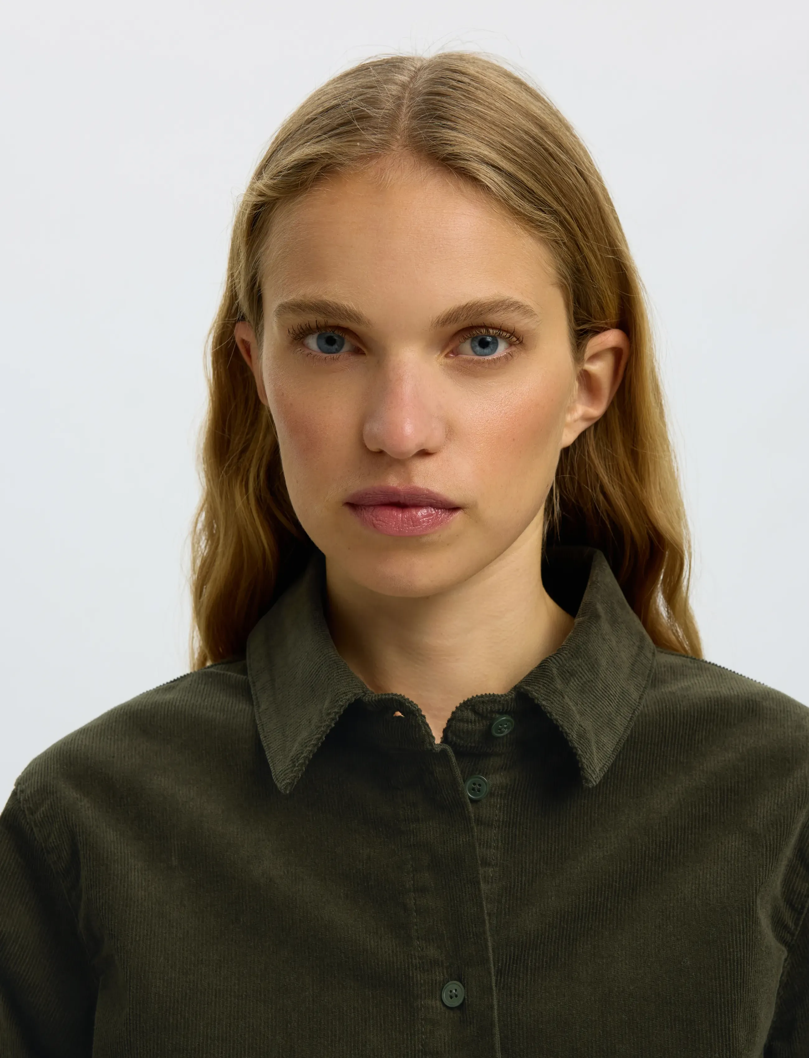 Selected - SLWRUNA LS REGULAR CORD SHIRT NOOS - langärmlige hemden - deep depths - 4