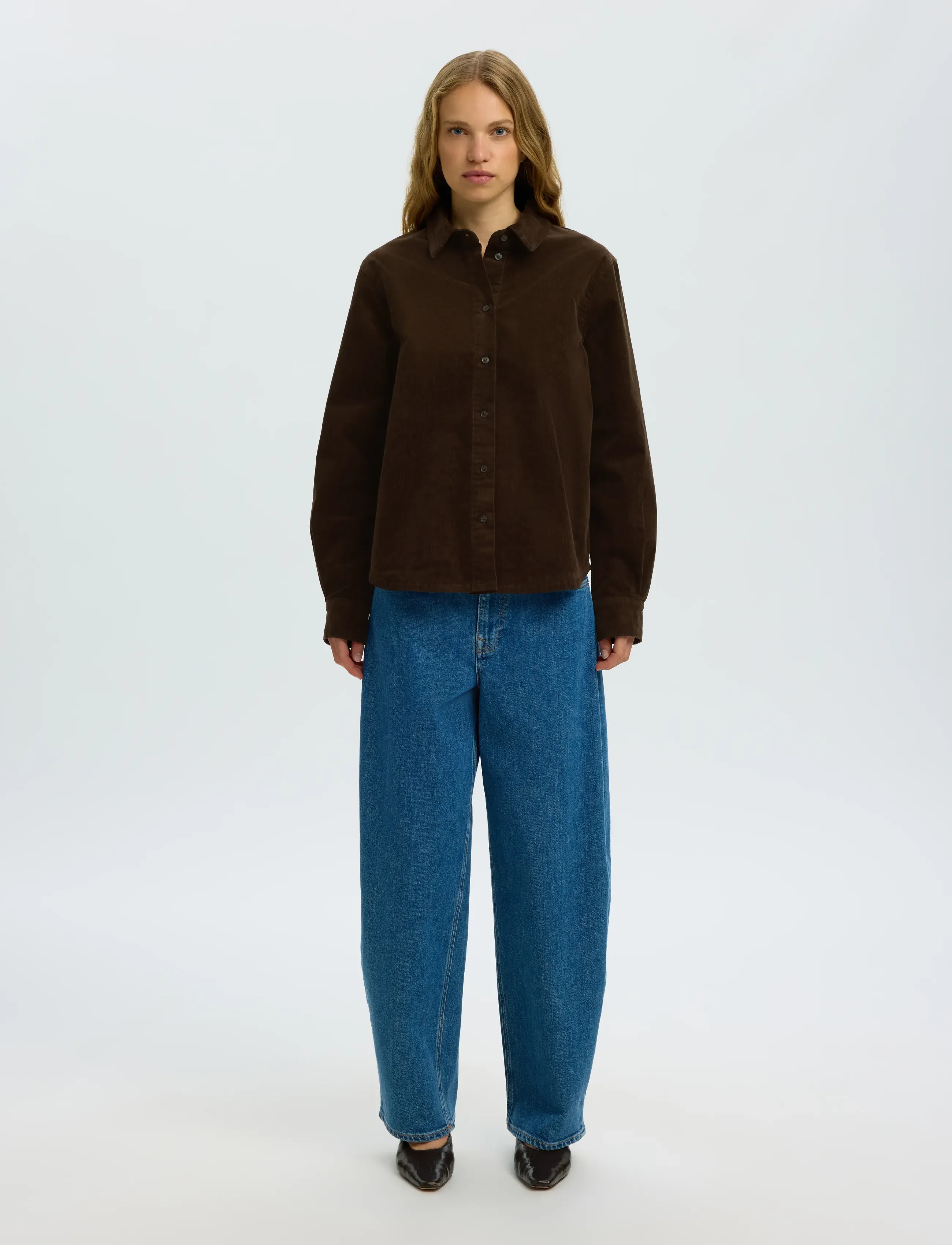 Selected - SLWRUNA LS REGULAR CORD SHIRT NOOS - langærmede skjorter - delicioso - 2