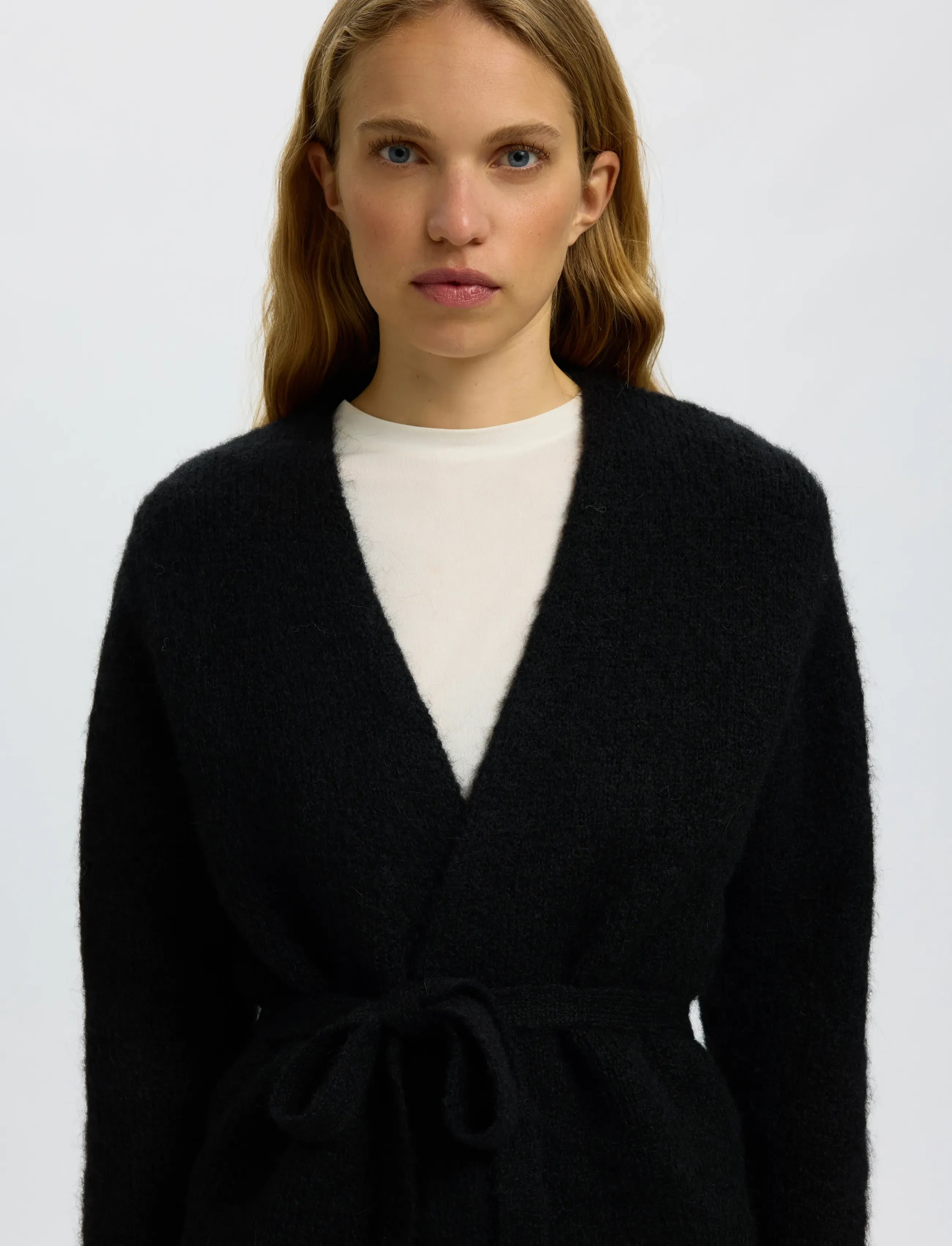 Slfgabriella Ls Knit Belt Cardigan 4