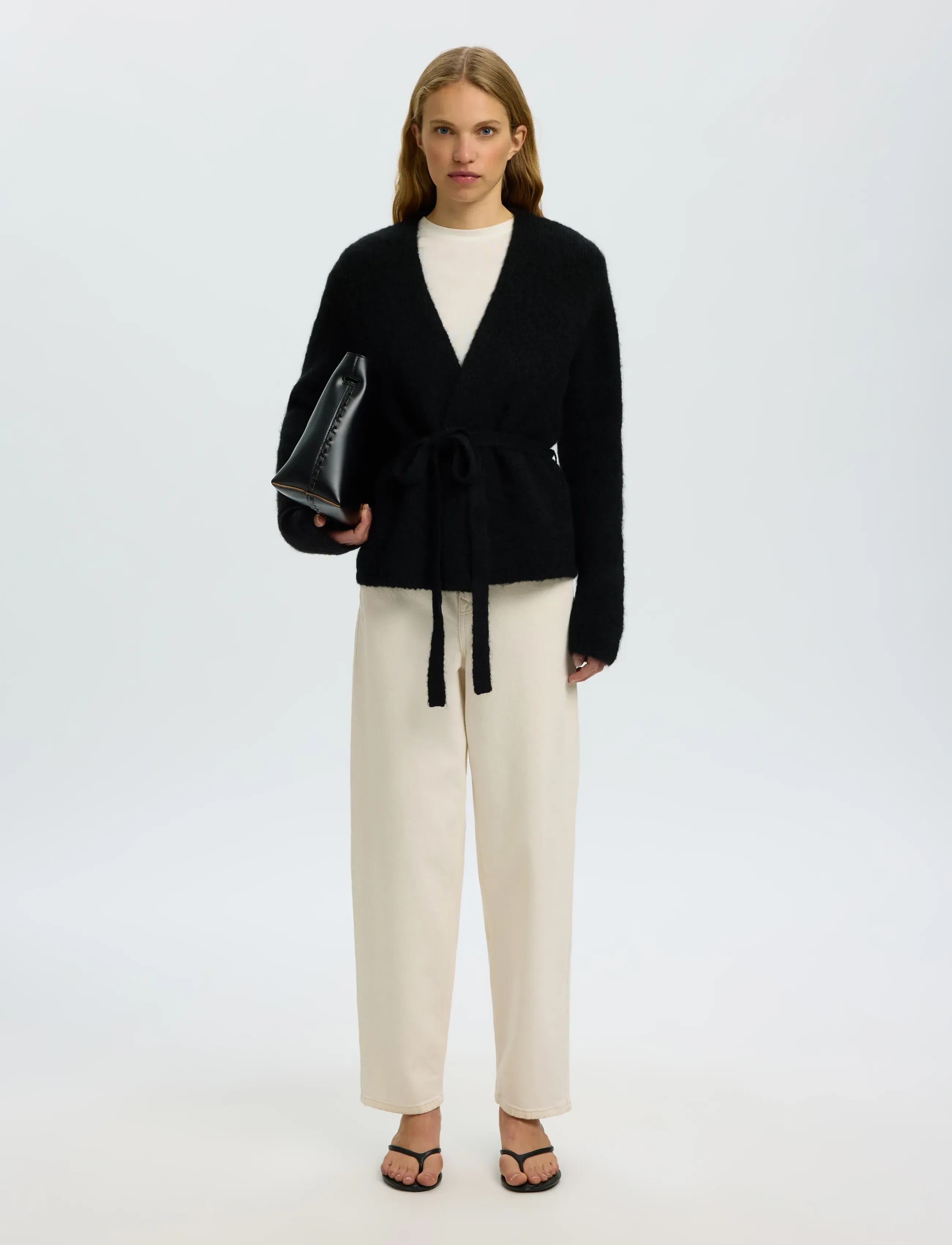 Slfgabriella Ls Knit Belt Cardigan 5