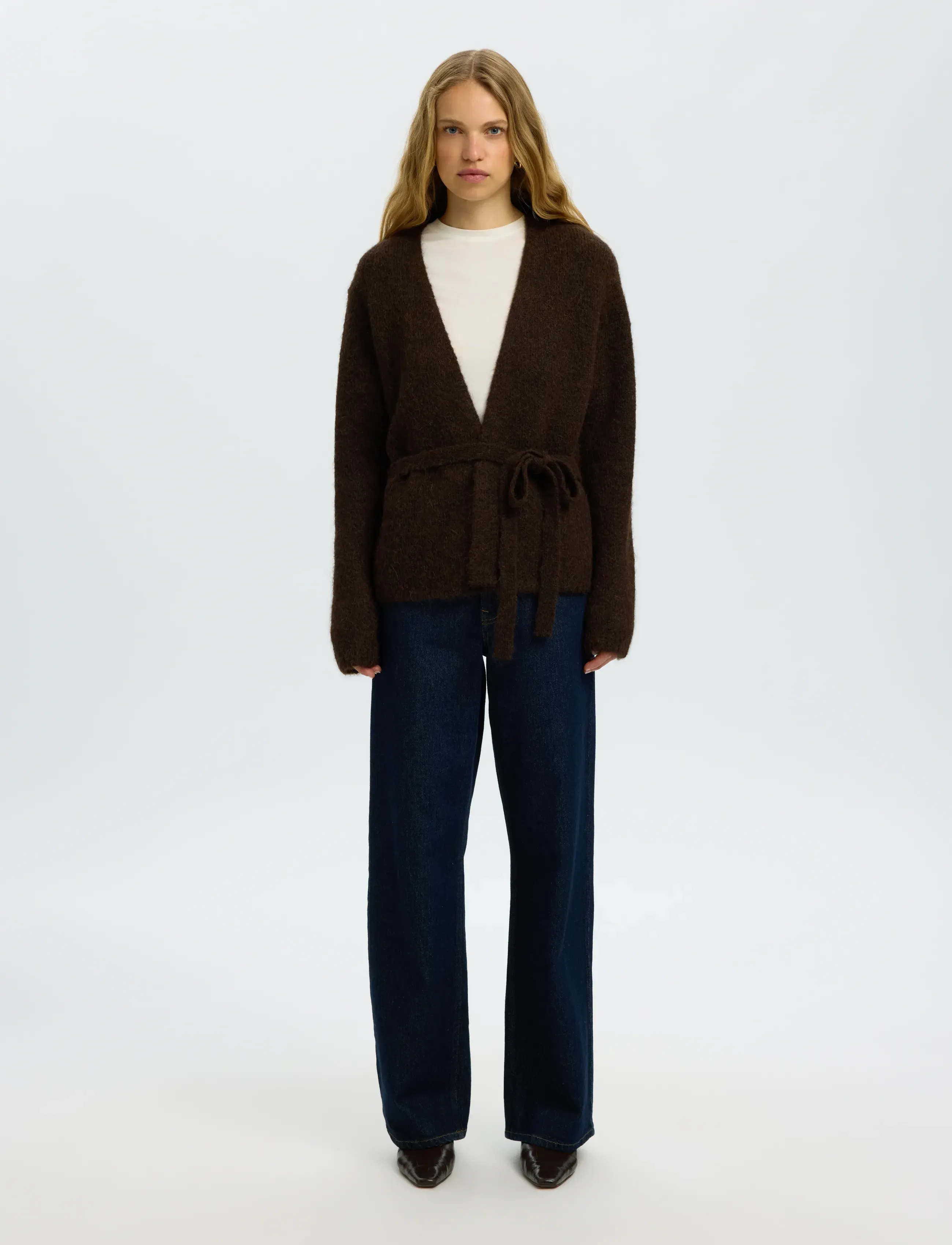 Slfgabriella Ls Knit Belt Cardigan 3