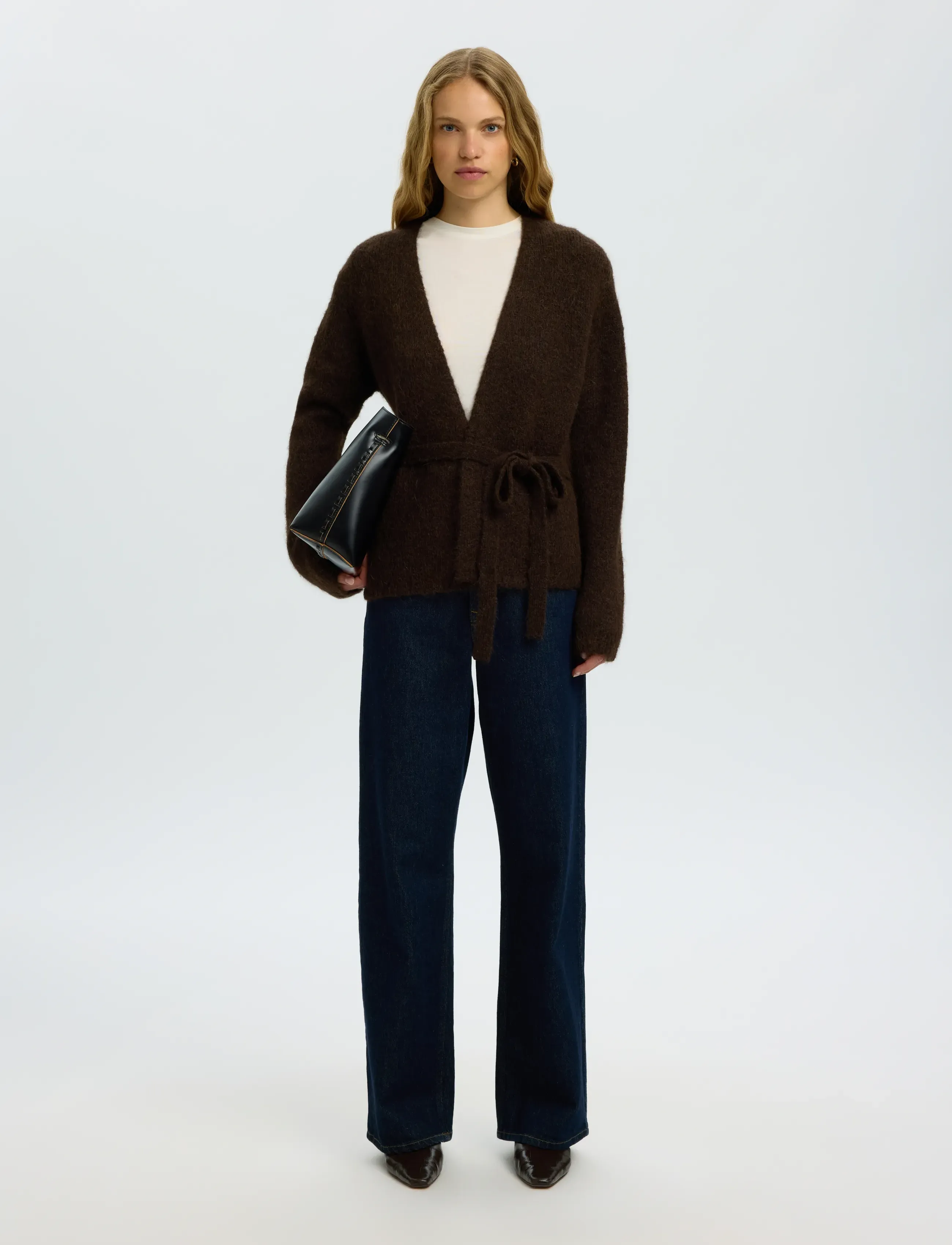 Slfgabriella Ls Knit Belt Cardigan 5