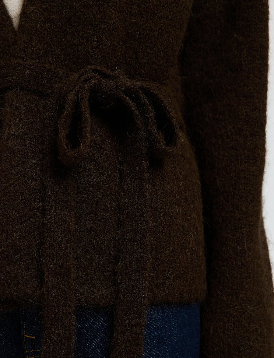 Selected - SLFGABRIELLA LS KNIT BELT CARDIGAN - gilets - delicioso - 5