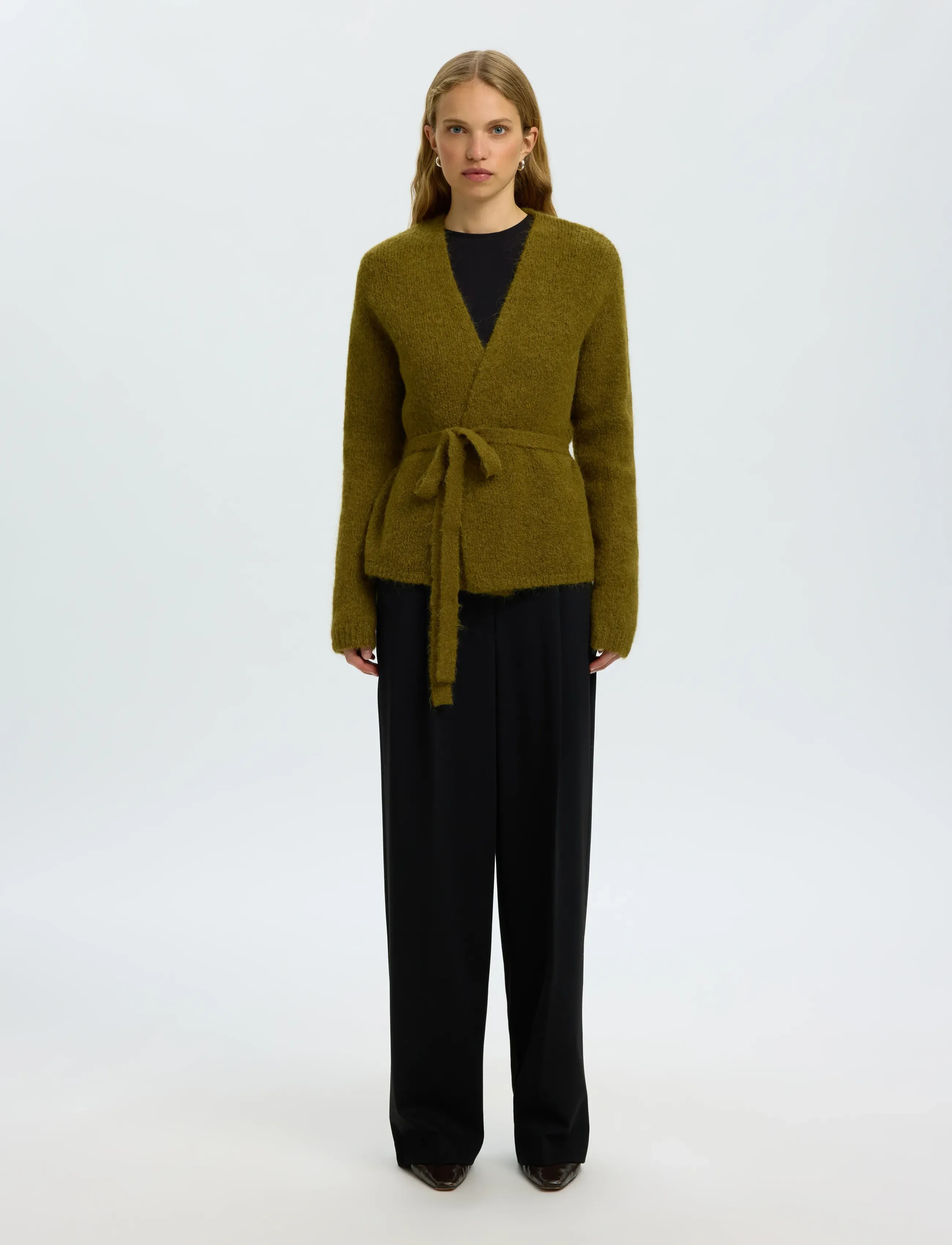 Slfgabriella Ls Knit Belt Cardigan 3