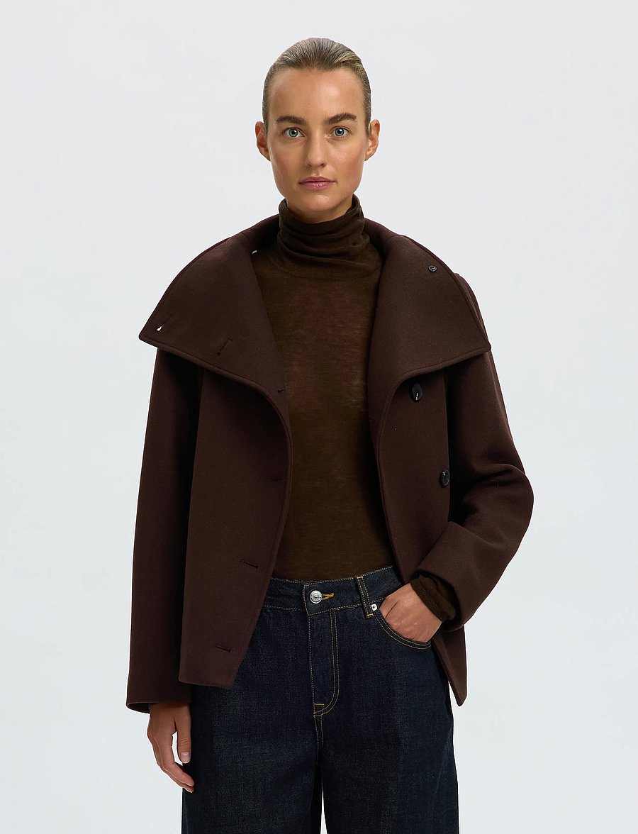 Selected - SLWZIA-ZOE WOOL BLEND JACKET - delicioso - 0