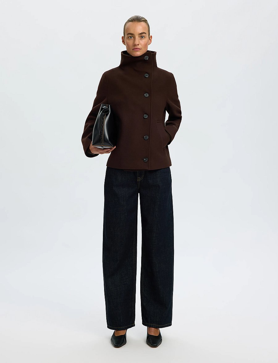 Selected - SLWZIA-ZOE WOOL BLEND JACKET - delicioso - 5