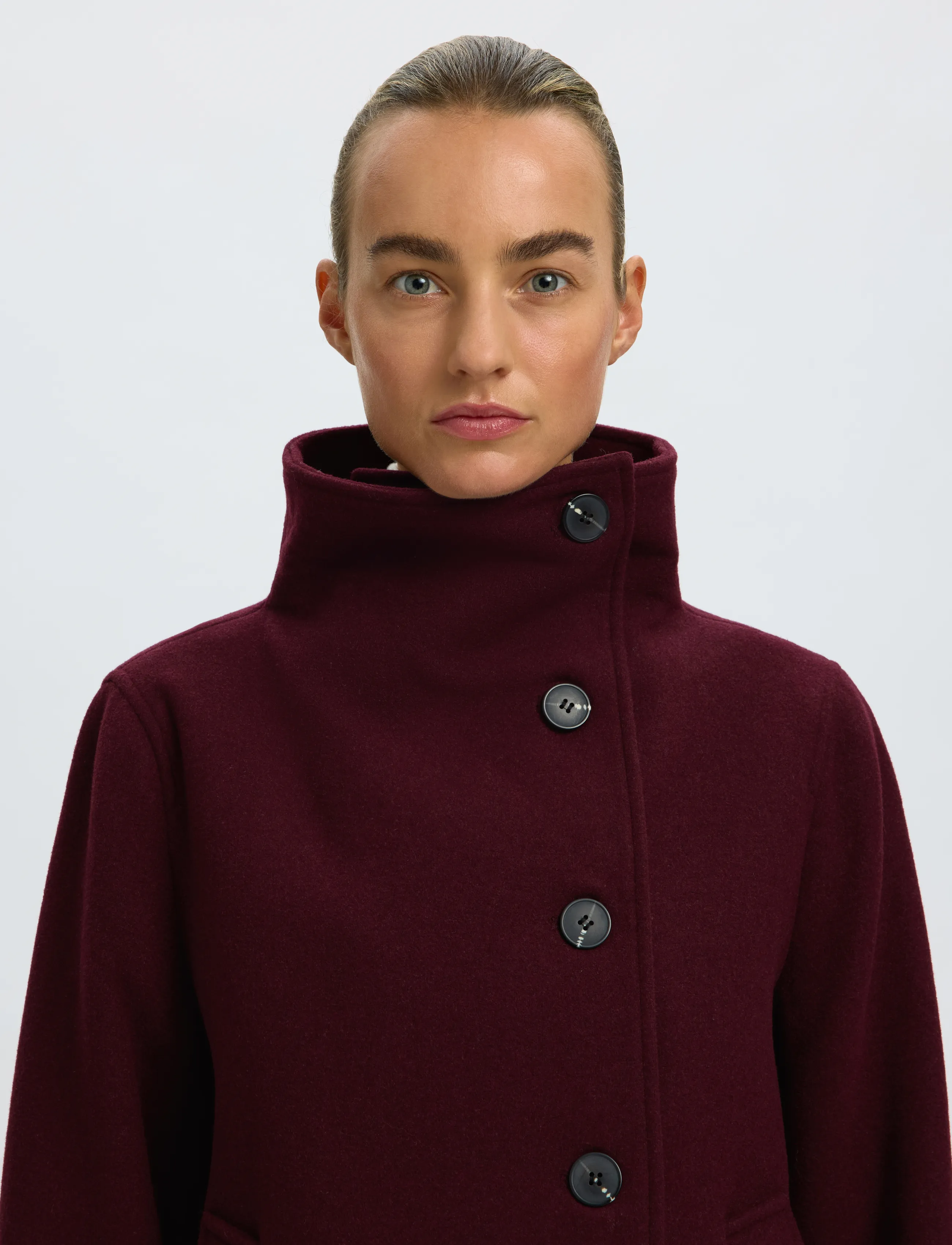 Selected - SLWZIA-ZOE WOOL BLEND JACKET - ulljackor - tawny port - 4