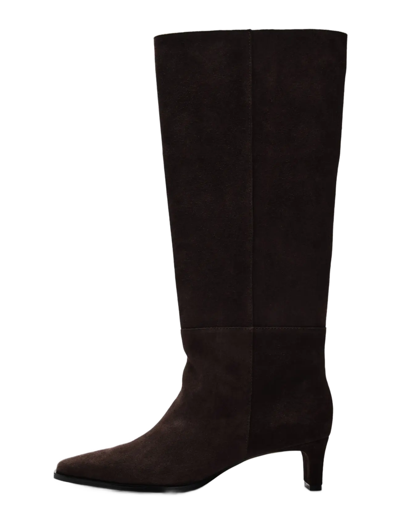 Selected SLWOLIVIA SUEDE HIGH SHAFTED BOOT - Knee high boots - DELICIOSO / brown