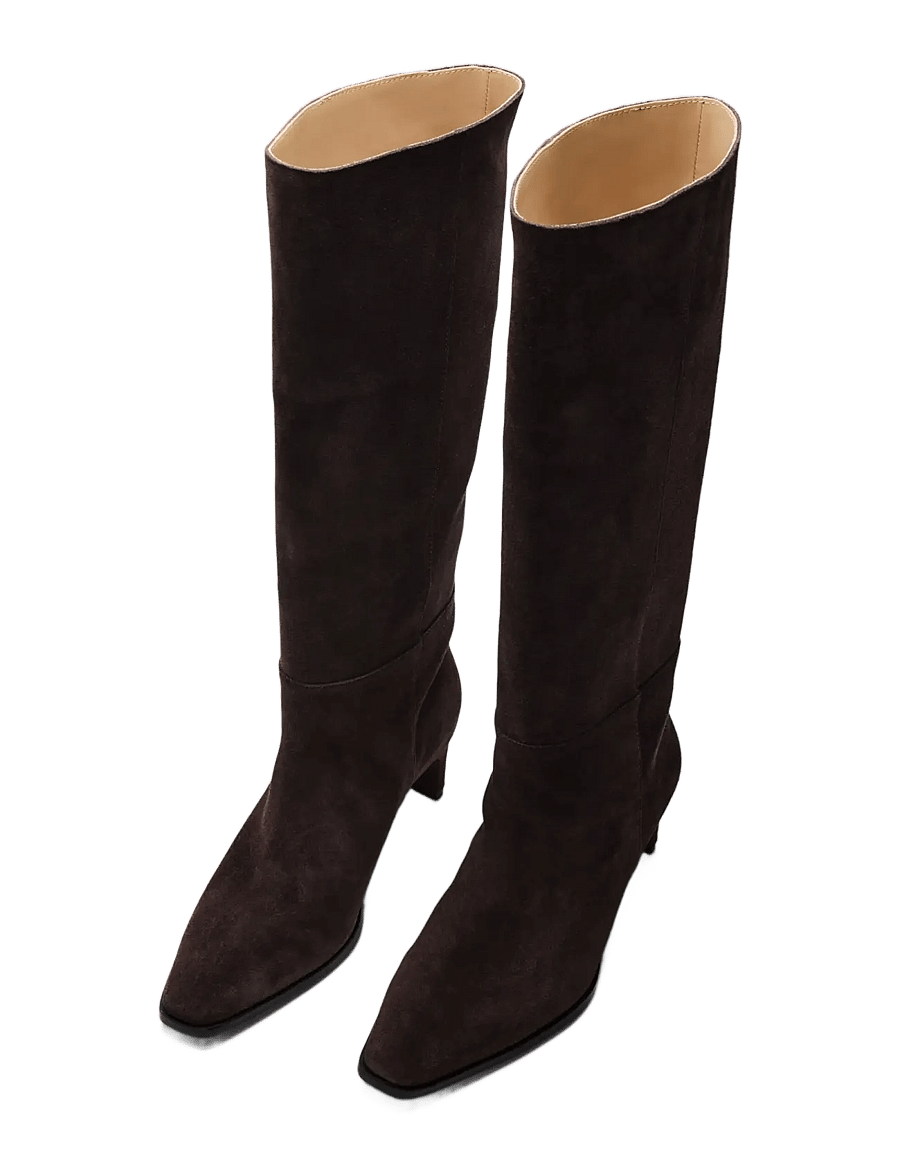 Selected - SLWOLIVIA SUEDE HIGH SHAFTED BOOT - põlveni saapad - delicioso - 1