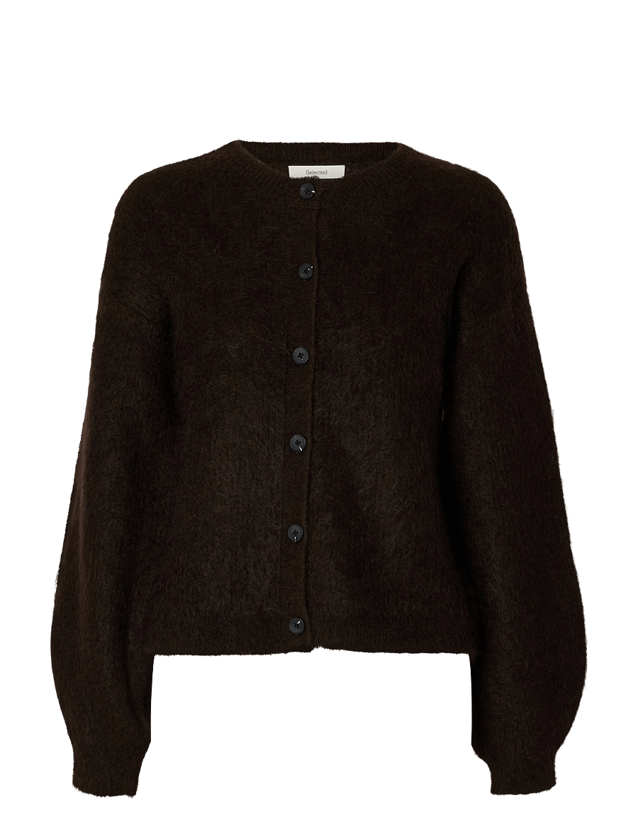 Selected - SLWMIRA LS KNIT O-NECK CARDIGAN - koftor - delicioso - 0