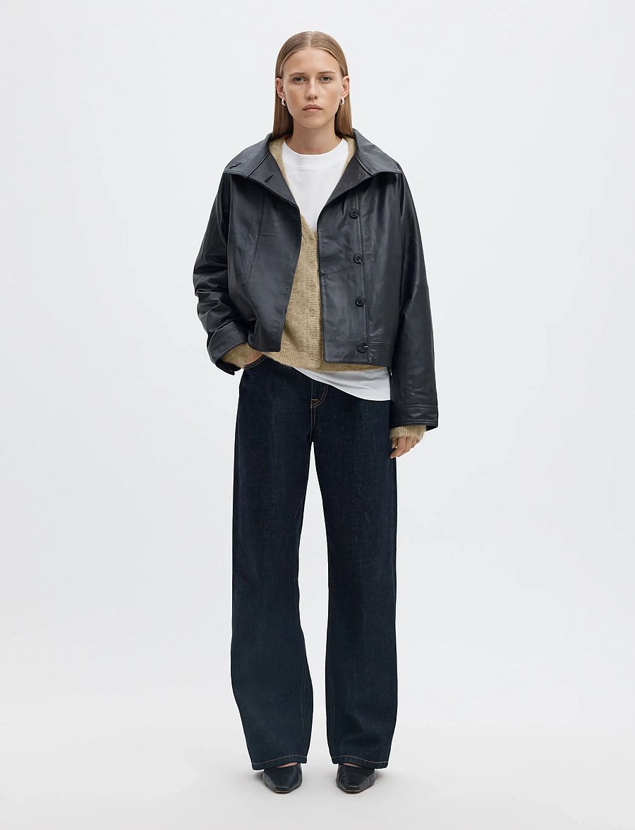 Selected - SLWLULU BRUSHED V-NECK CARDIGAN NOOS - strickjacken - island fossil - 4