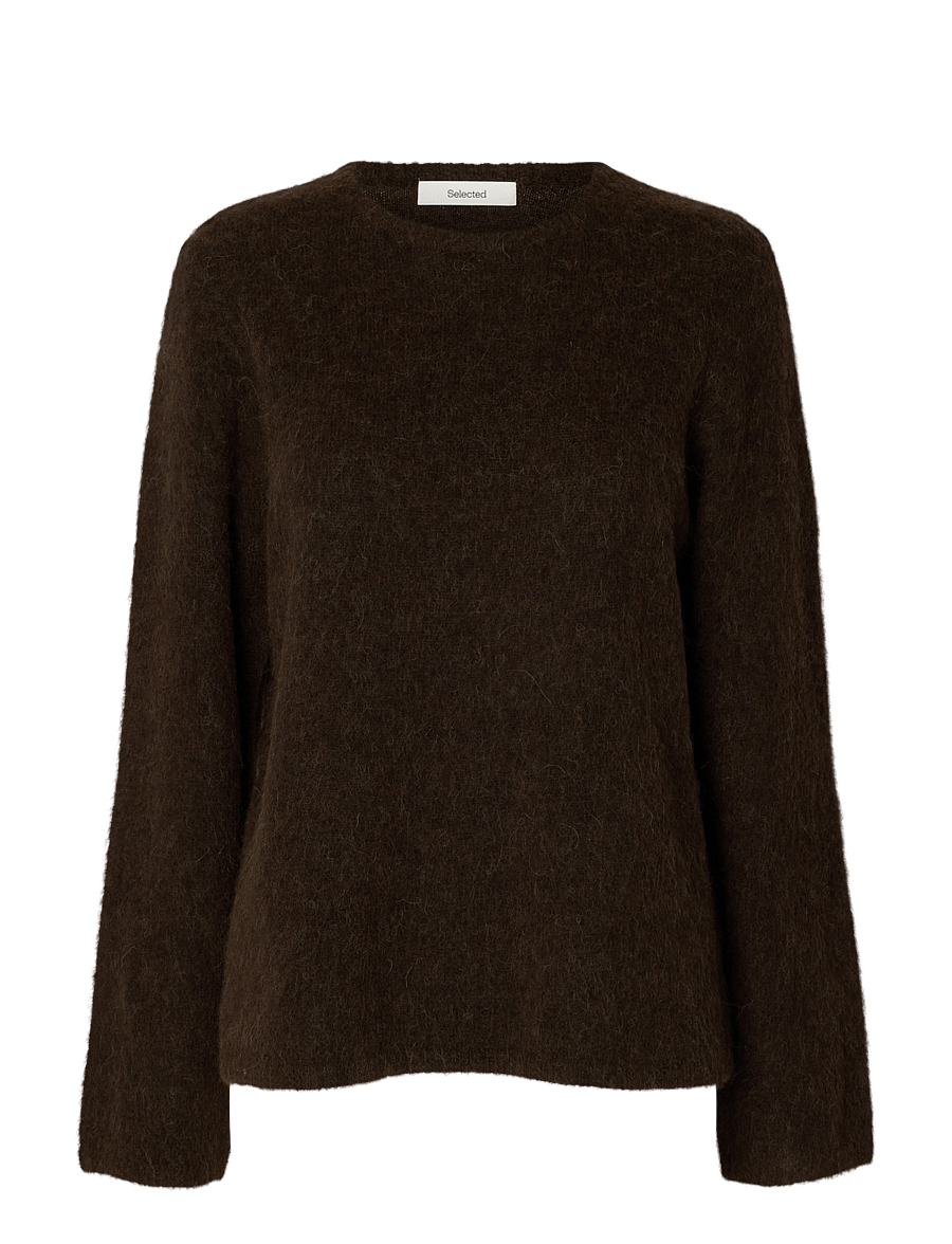 Selected - SLWLULU BRUSHED LS KNIT O-NECK NOOS - pullover - delicioso - 1