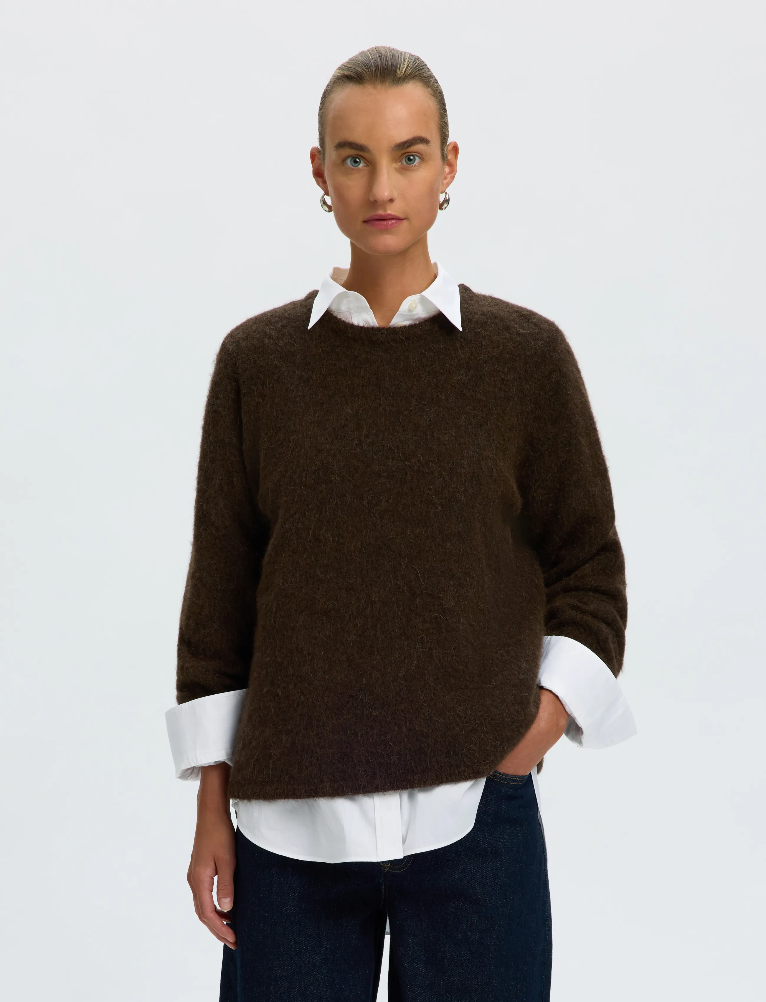 Slwlulu Brushed Ls Knit O-Neck Noos