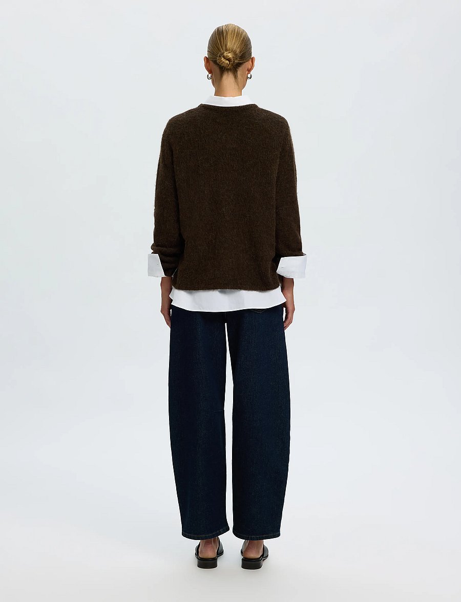Selected - SLWLULU BRUSHED LS KNIT O-NECK NOOS - pullover - delicioso - 2