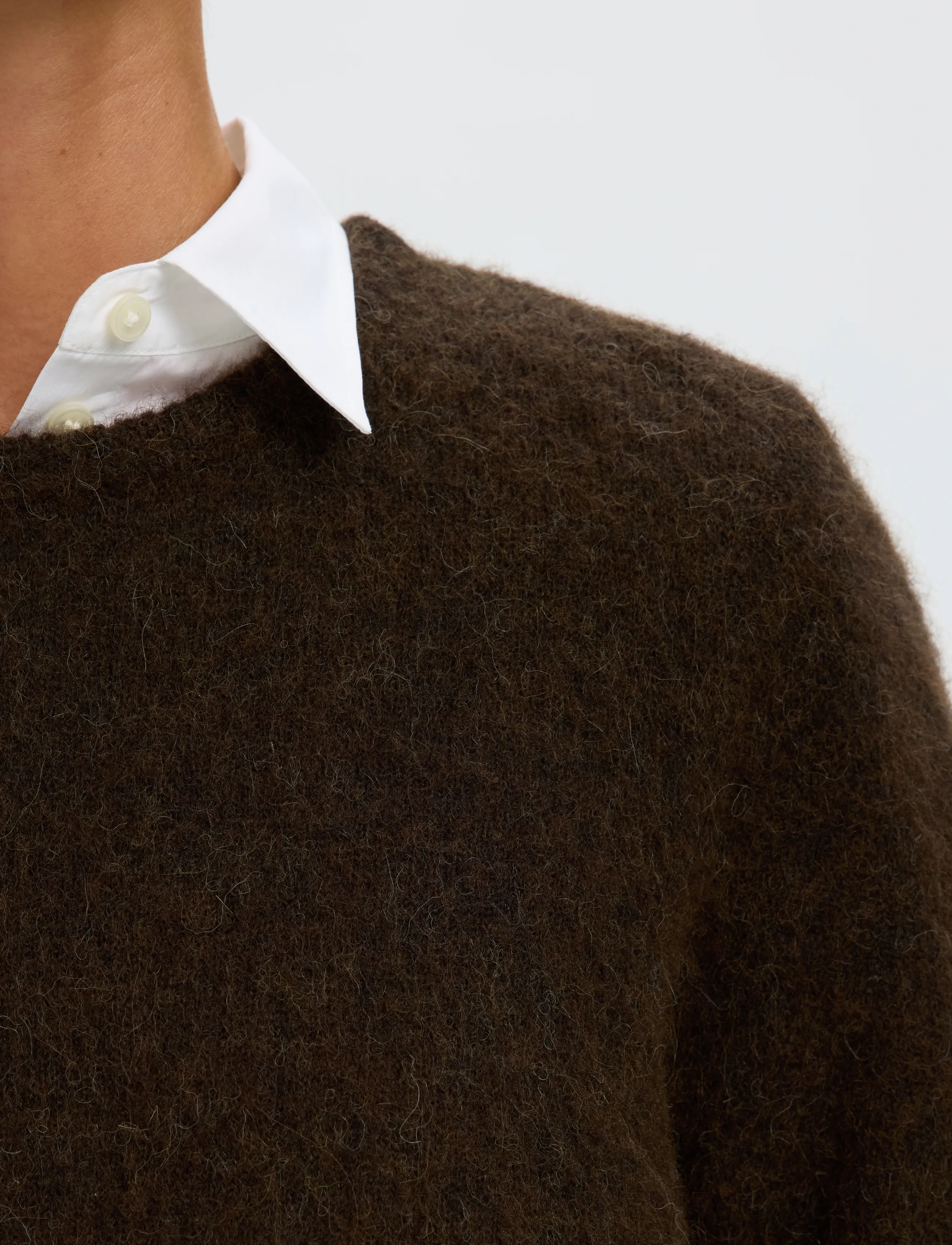 SELECTED Slwlulu Brushed Ls Knit O-Neck Noos stickade tröjor dam – bild 4