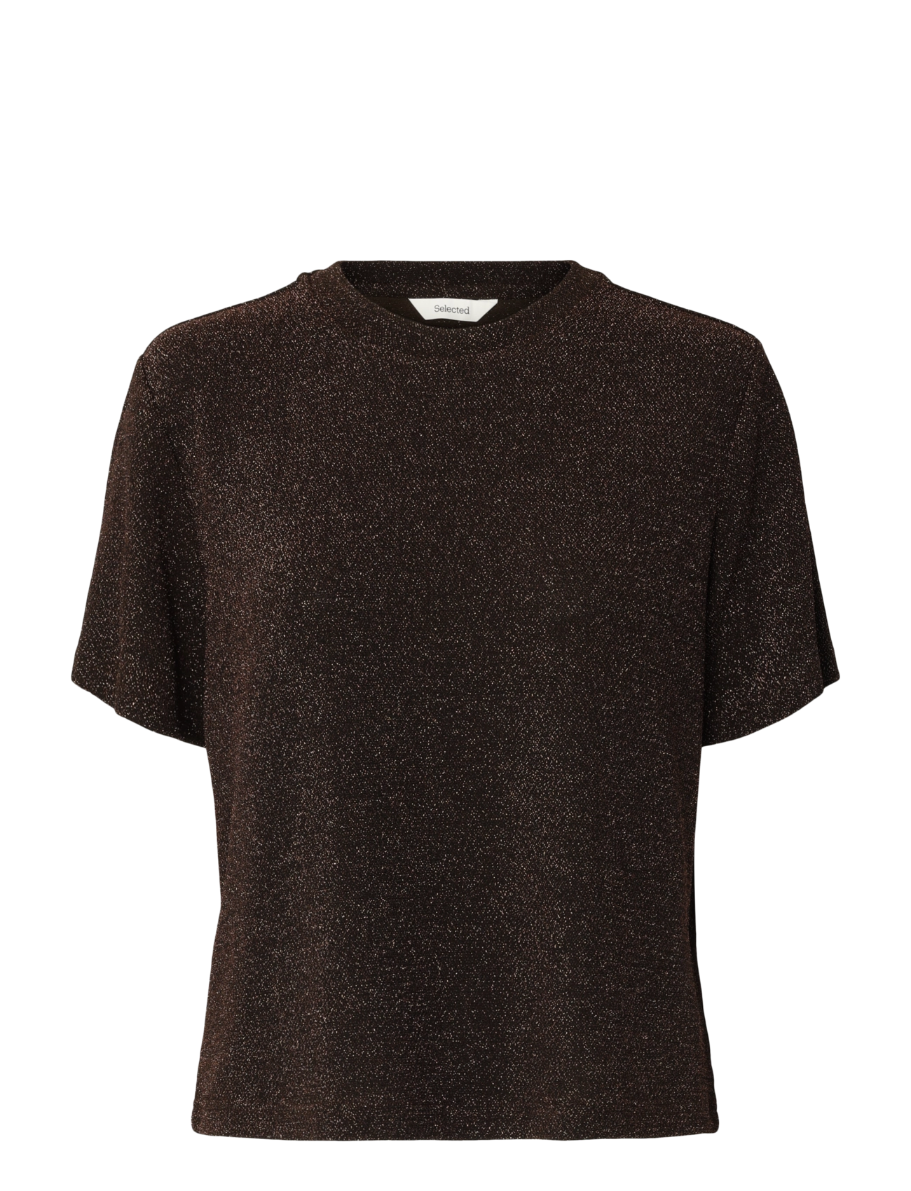 Selected SLWNORI SS BOXY TEE - Kleidung - DELICIOSO / brown