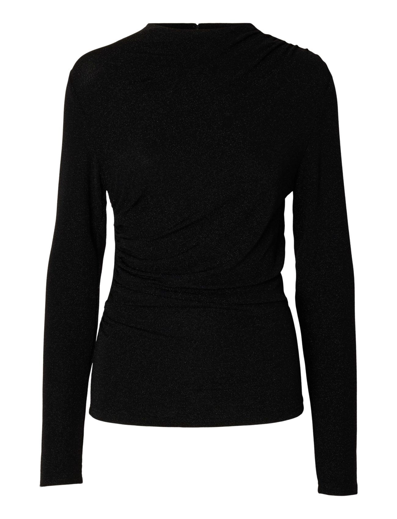 Selected SLWNORI LS TOP - Long-sleeved tops - BLACK / black