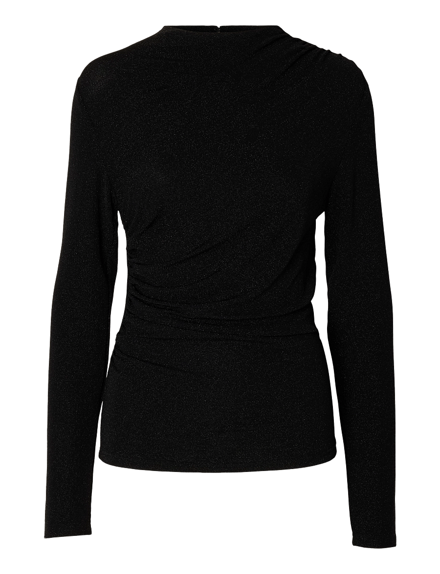 Selected - SLWNORI LS TOP - long-sleeved tops - black - 0