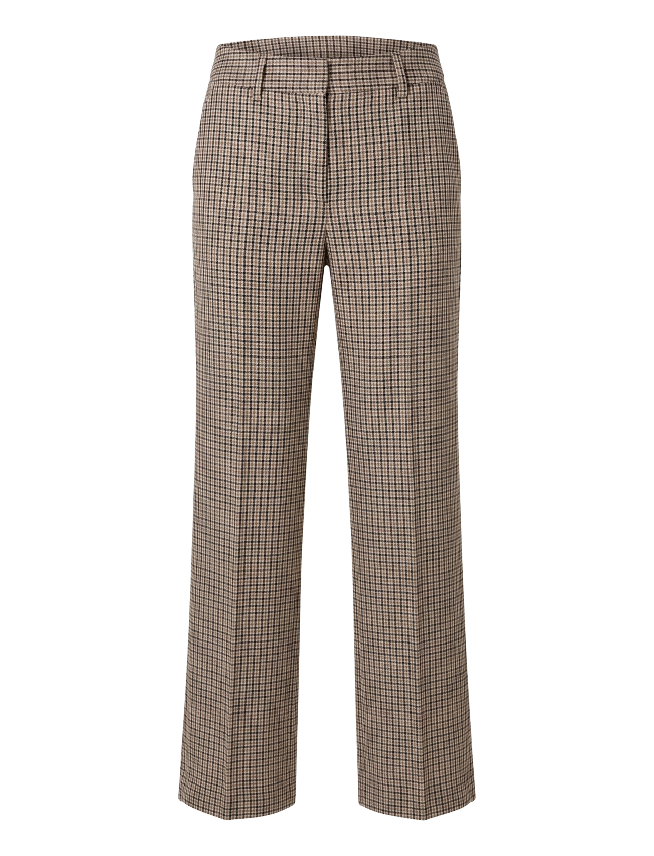 Selected - SLWRITA MW WIDE PANT CHECK - bukser med brede ben - monks robe - 1