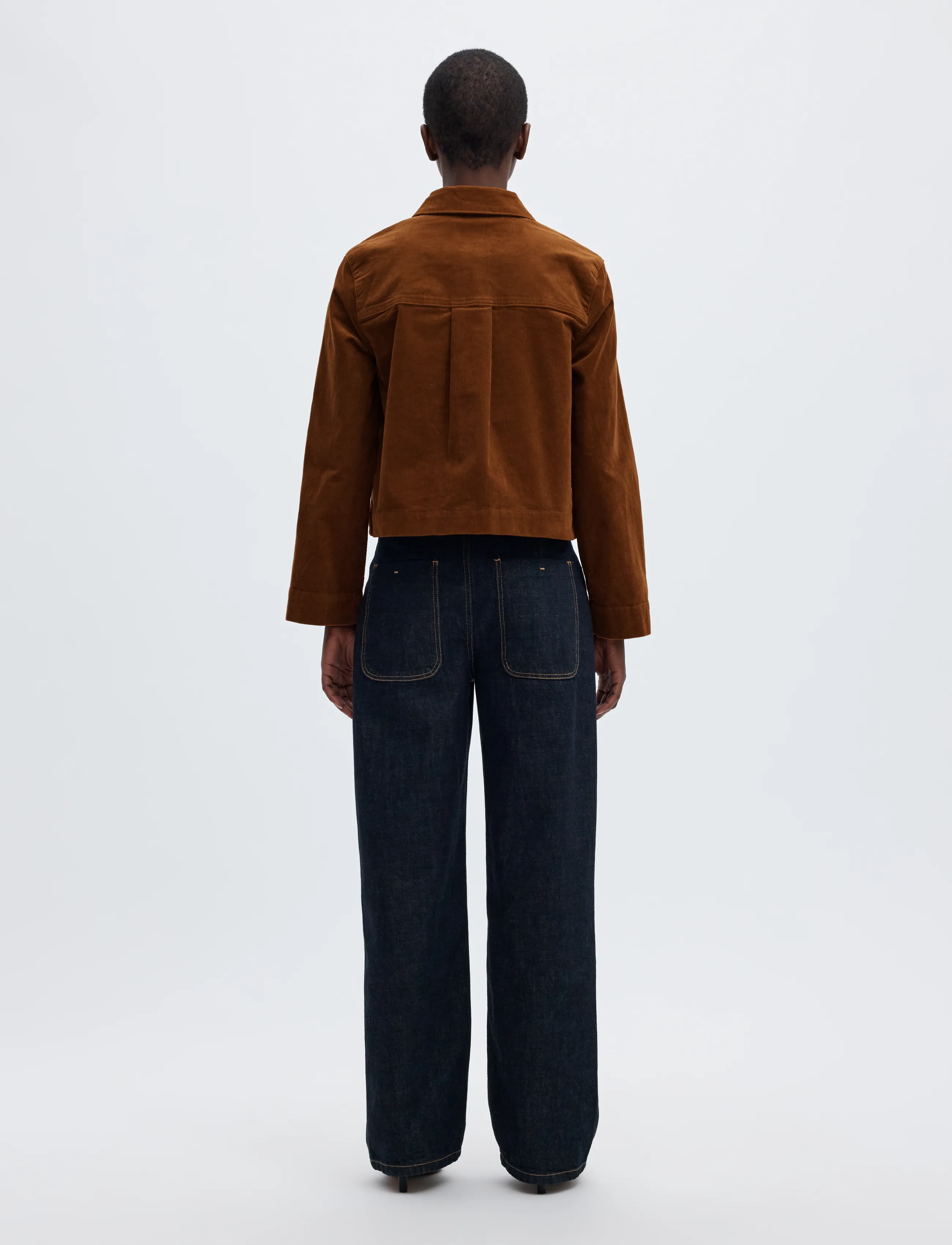 Selected - SLWRUNA BOXY CORDUROY JACKET - leichte jacken - monks robe - 3