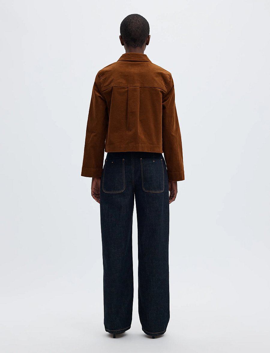 Selected - SLWRUNA BOXY CORDUROY JACKET - leichte jacken - monks robe - 3