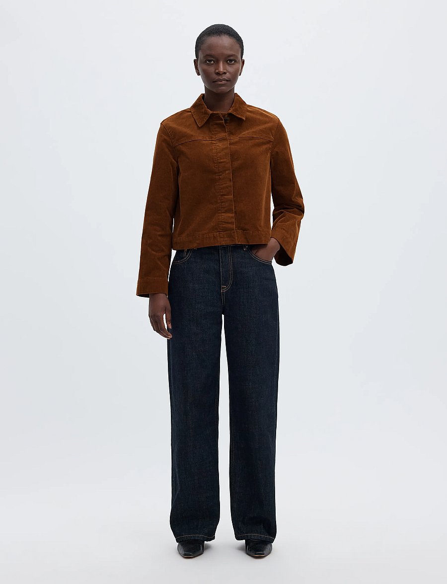 Selected - SLWRUNA BOXY CORDUROY JACKET - leichte jacken - monks robe - 4