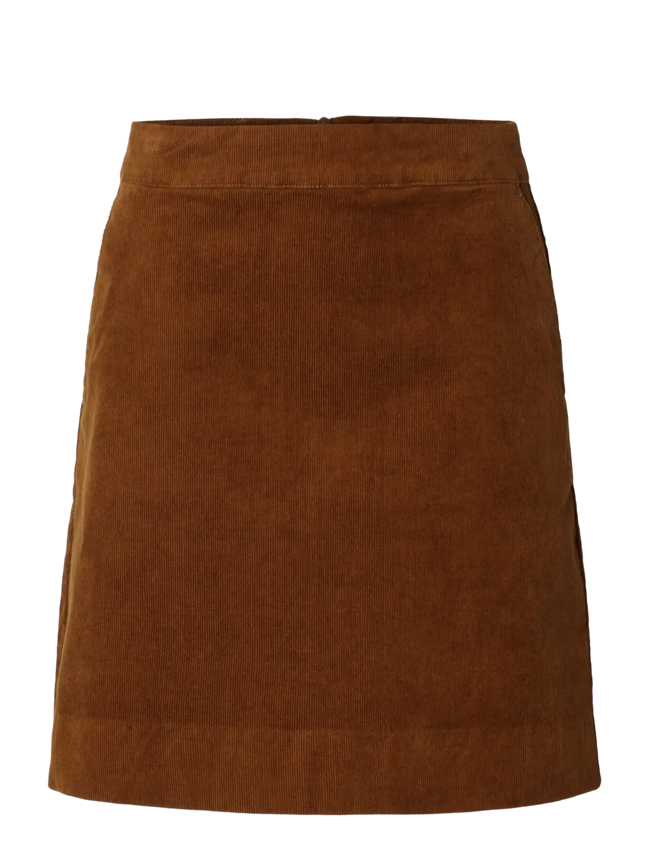 Selected - SLWRUNA SHORT HW CORDUROY SKIRT - monks robe - 1