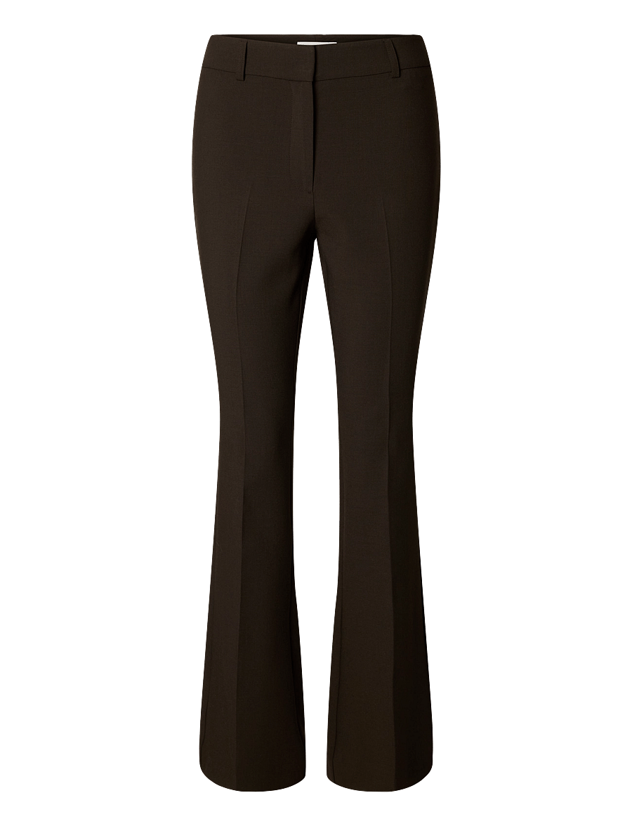 Selected - SLWRITA MW SLIM FLARED PANT MEL - delicioso - 0