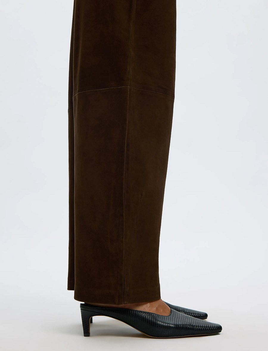 Selected - SLWKAYA MW SUEDE BARREL TROUSER - delicioso - 4