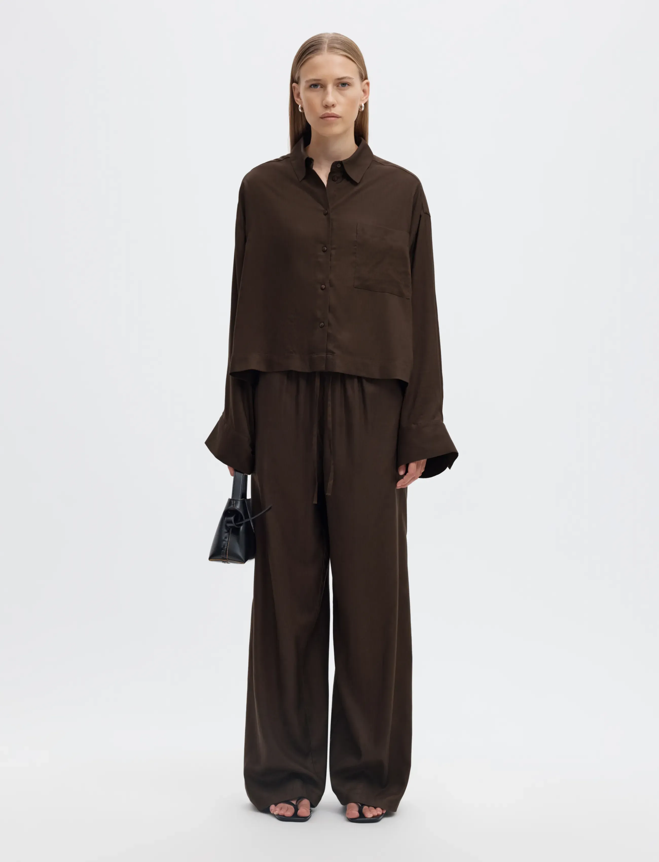 Selected - SLWCAIN HW ELASTICATED WIDE PANT - delicioso - 5