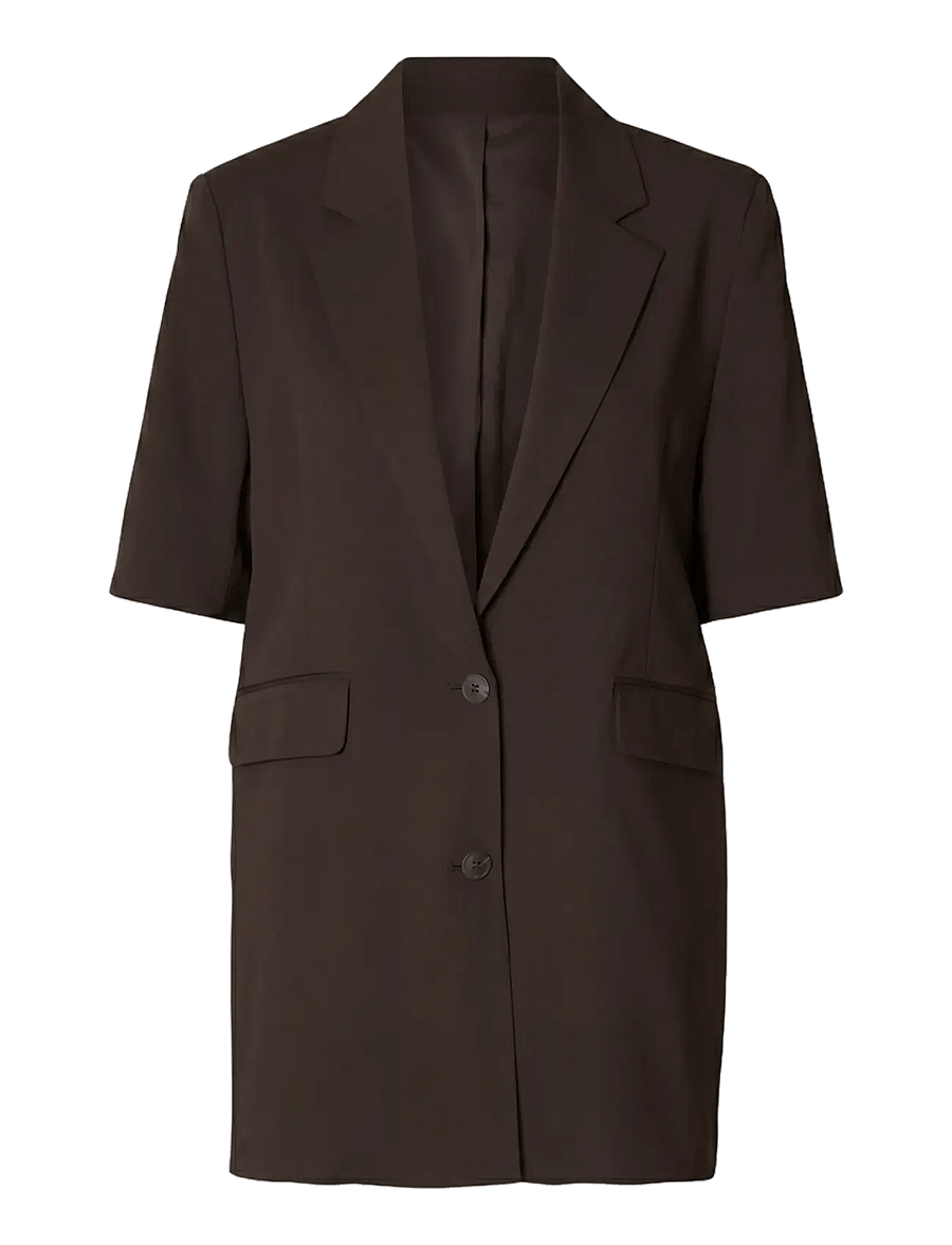 Selected - SLWRITA SS RELAXED BLAZER MEL - einreihige blazer - delicioso - 0