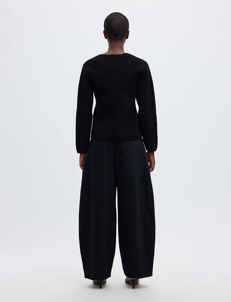 Selected - SLWMIKA LS KNIT V-NECK CARDIGAN - cardigans - black - 2