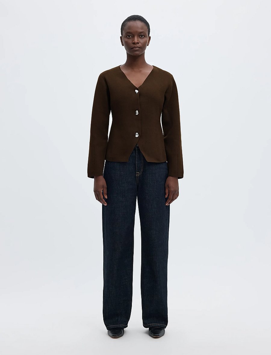 Selected - SLWMIKA LS KNIT V-NECK CARDIGAN - cardigans - delicioso - 3