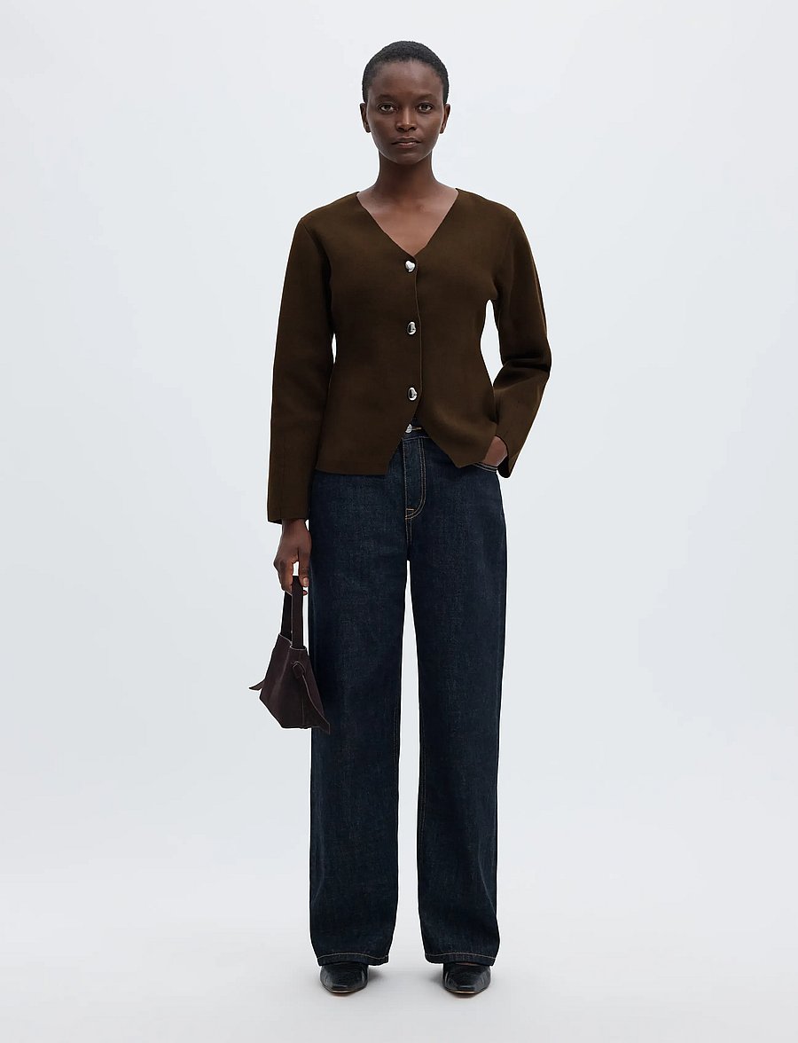 Selected - SLWMIKA LS KNIT V-NECK CARDIGAN - cardigans - delicioso - 5