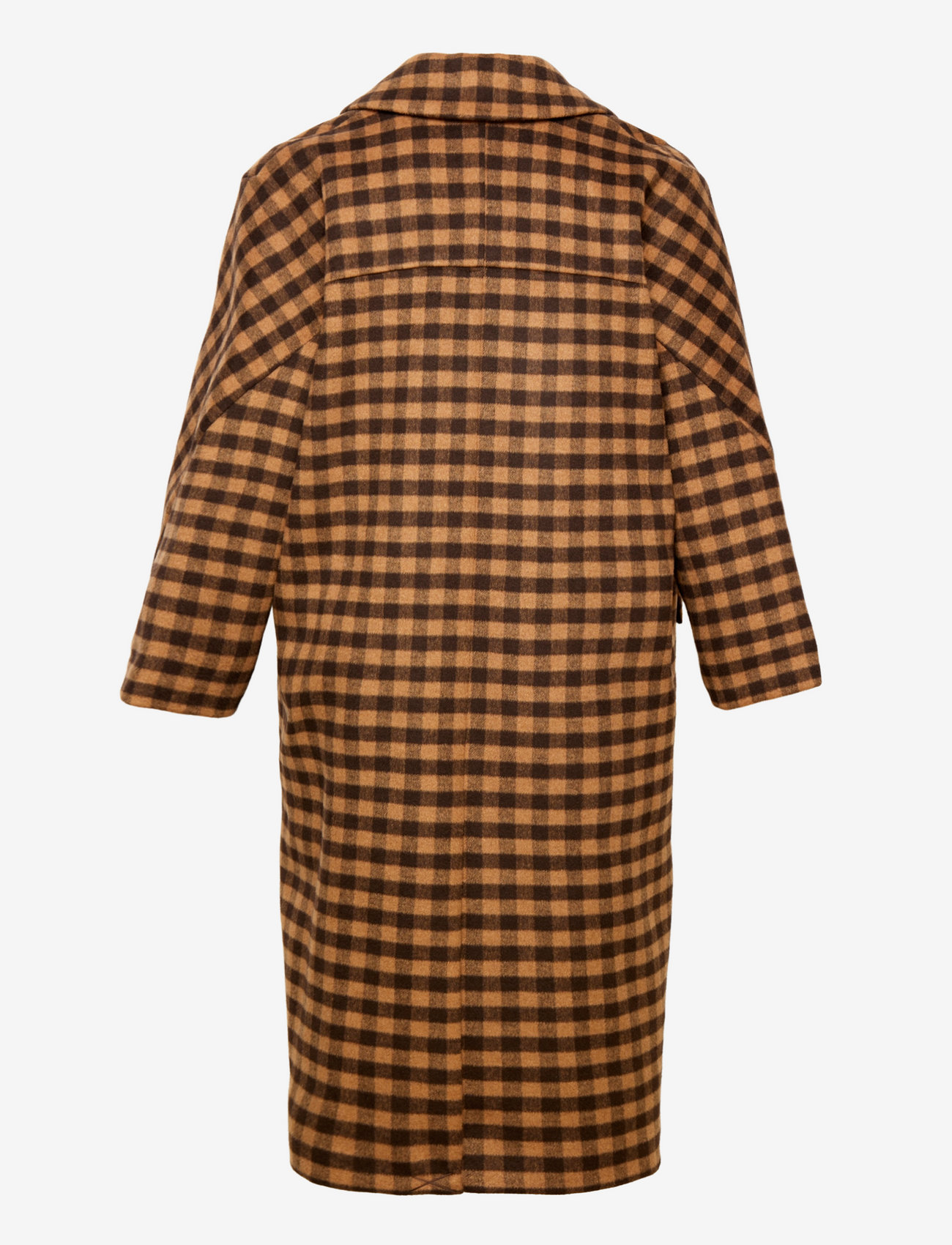 Selected Femme - SLFNEW ELEMENT WOOL COAT B CHECK CURVE - winter jacket - java - 1
