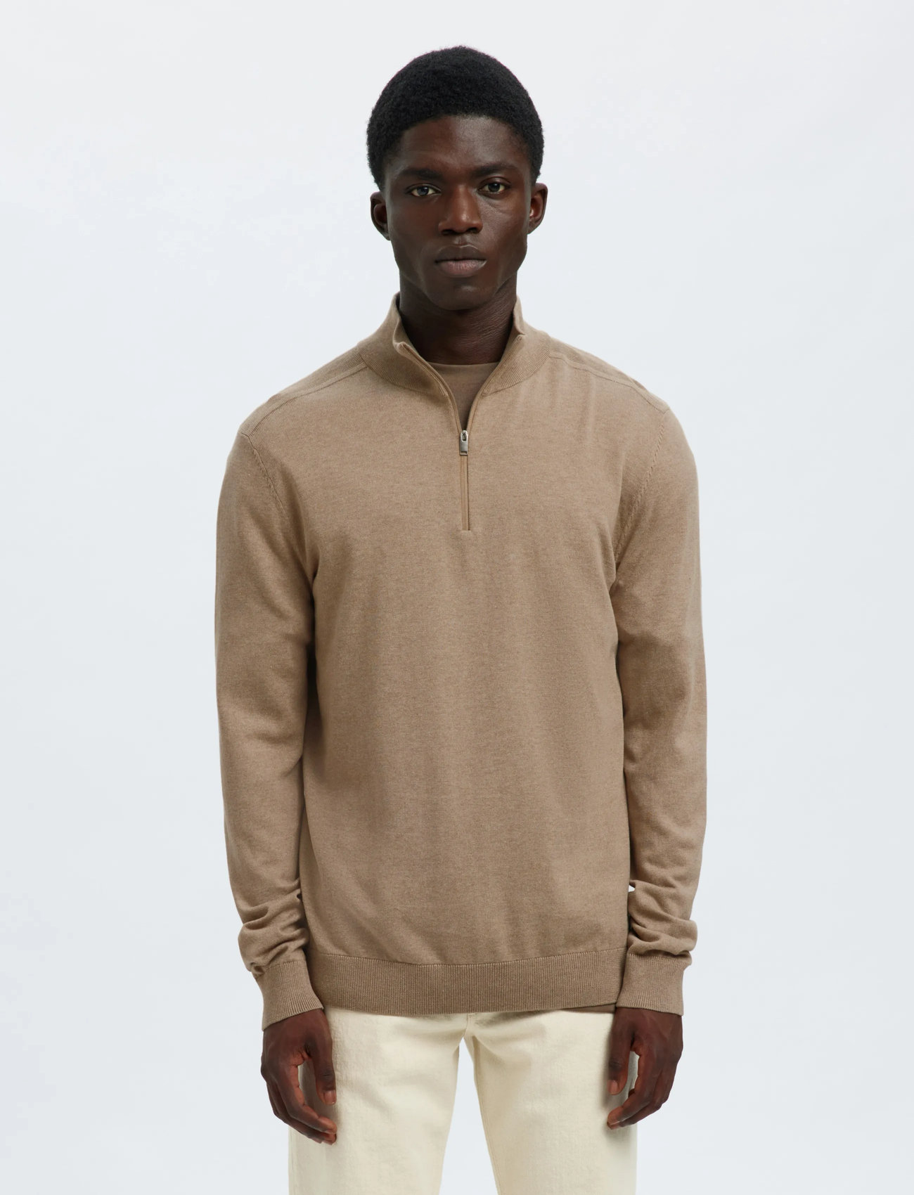 Selected Slhberg Half Zip Cardigan Noos - - S 1