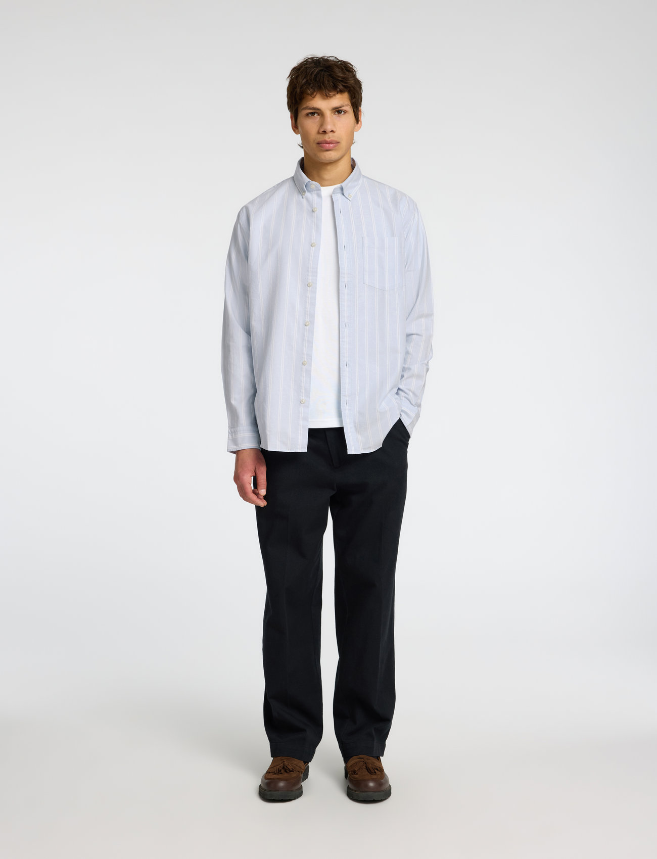 Selected Slmregcole Rick-Ox Shirt Ls Noos - - S 3