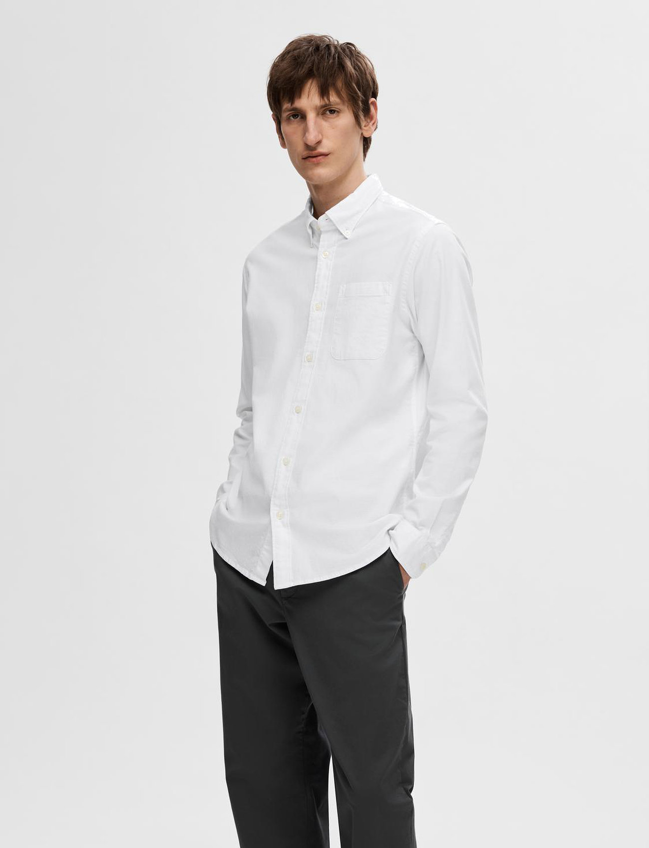 Selected Slmregcole Rick-Ox Shirt Ls Noos - - S 1