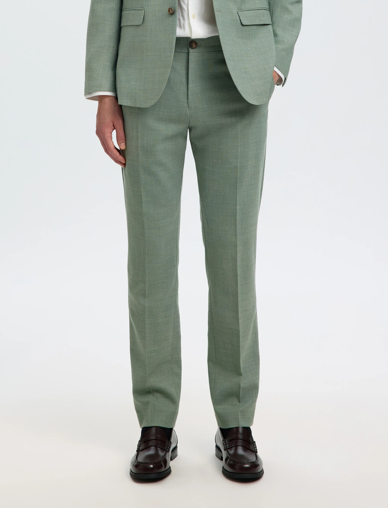 Selected Slmslim-Oasis Linen Trs Noos - - 44 1